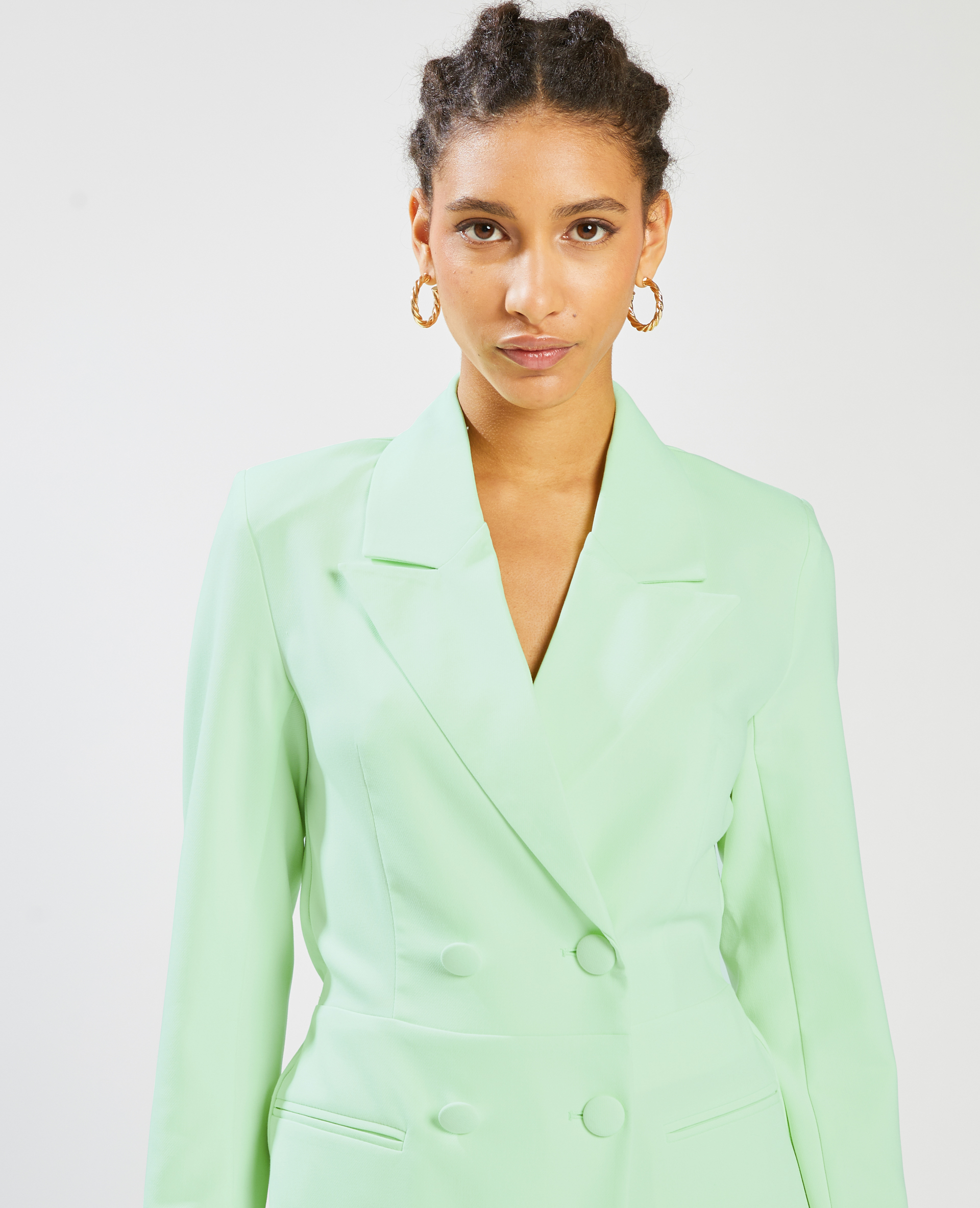 Combishort style tailleur vert anis - Pimkie