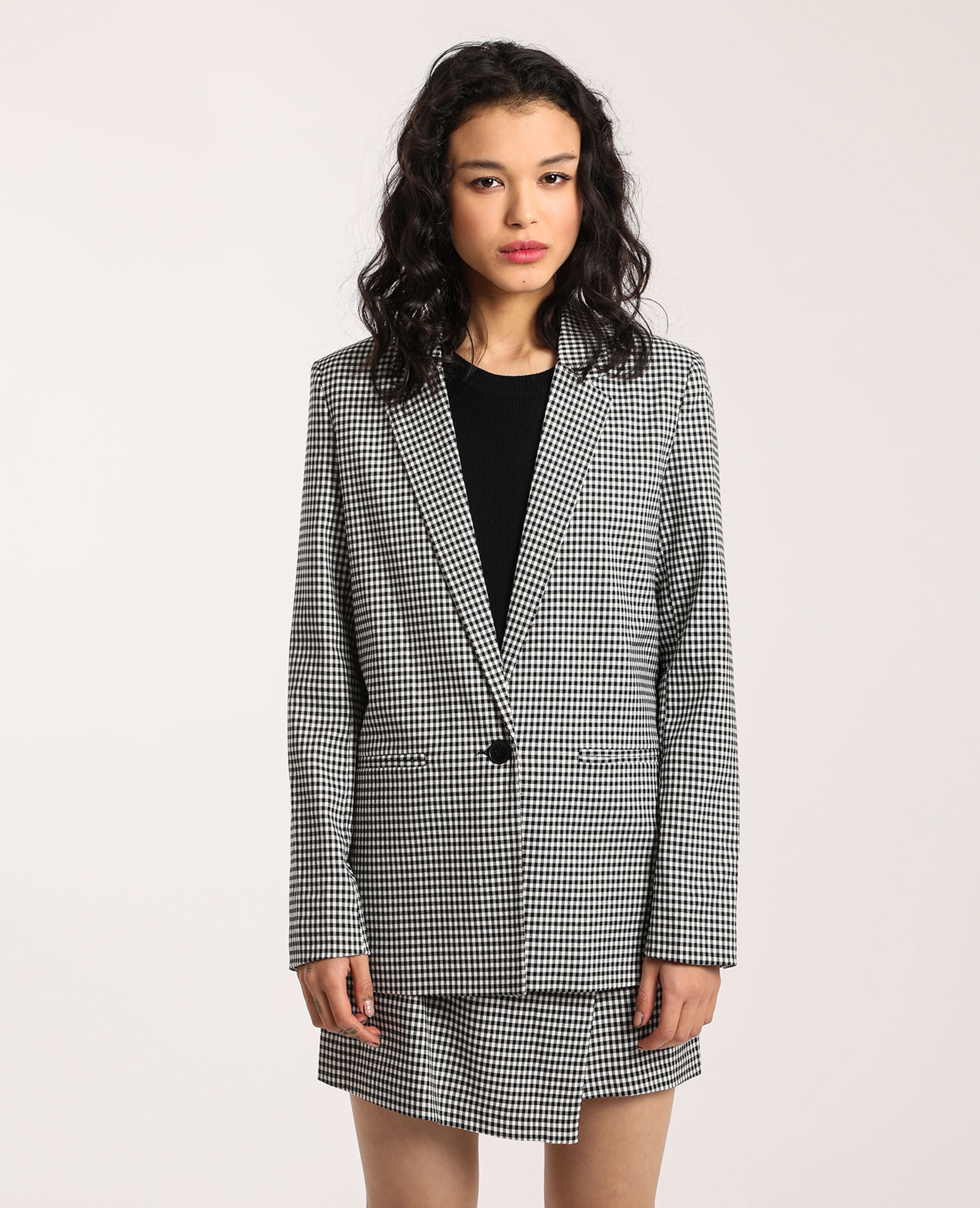 Blazer pied de coq sales