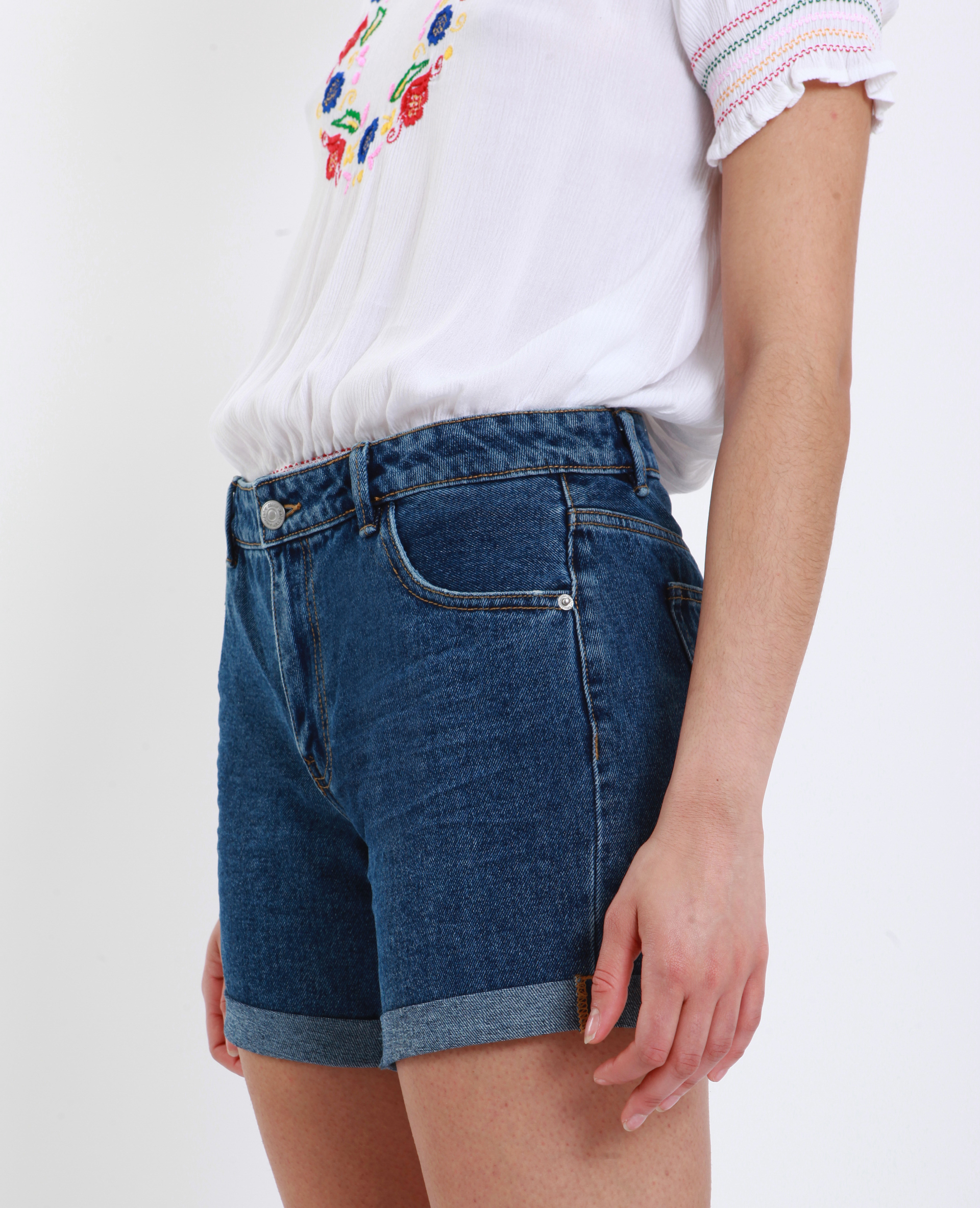 Short mom bleu brut - Pimkie