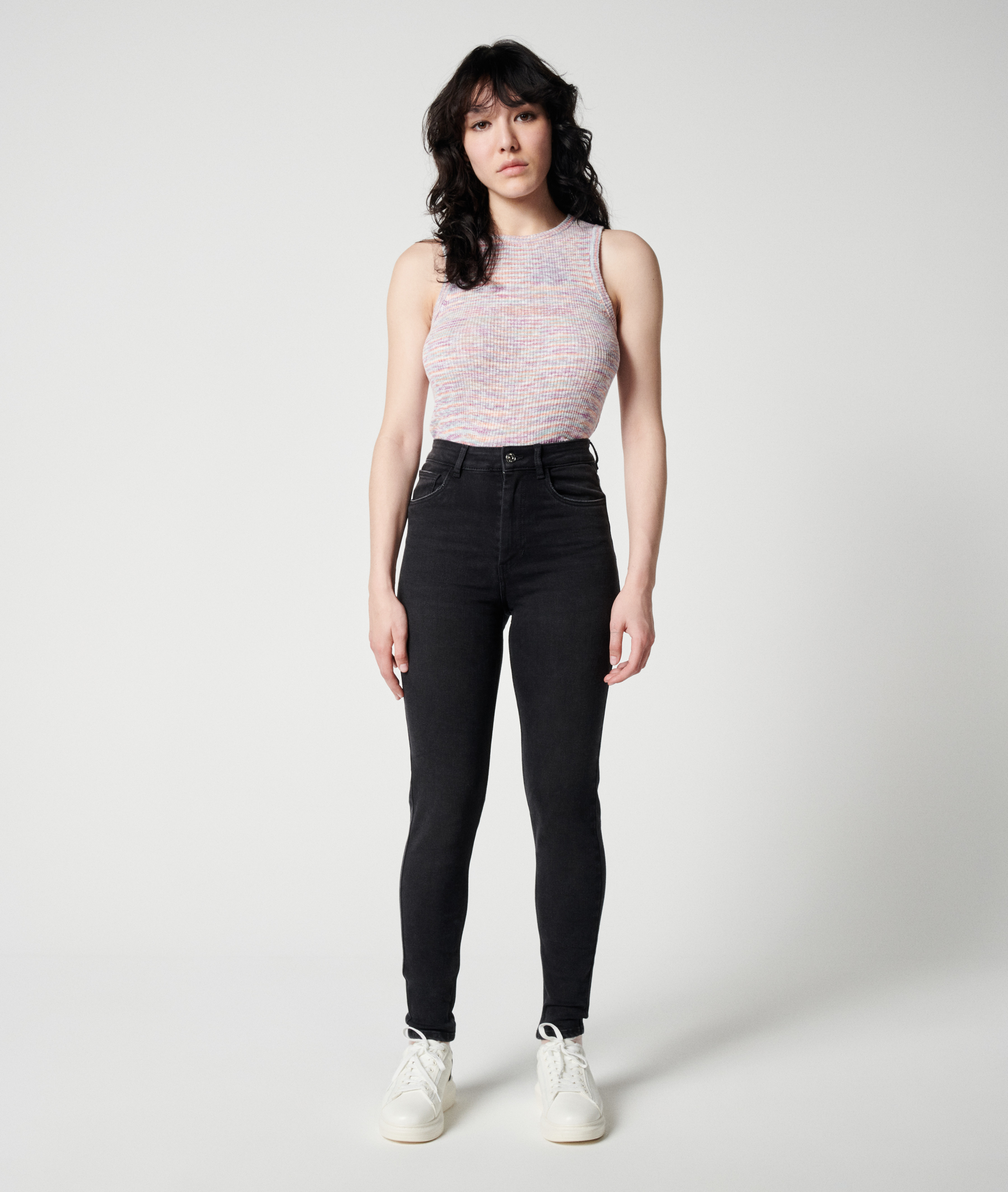 Jean skinny taille haute noir - Pimkie