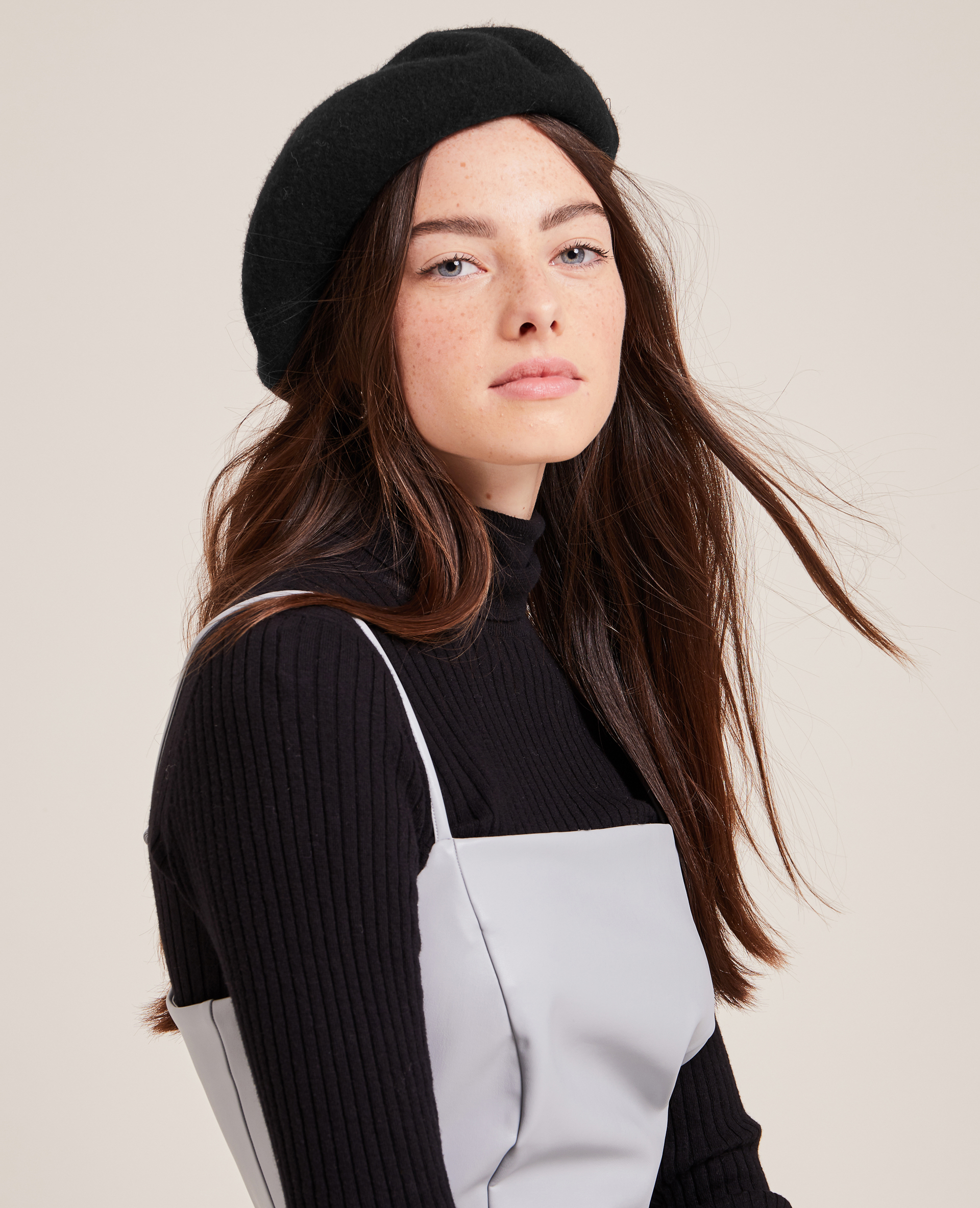 Béret en lainage noir - Pimkie