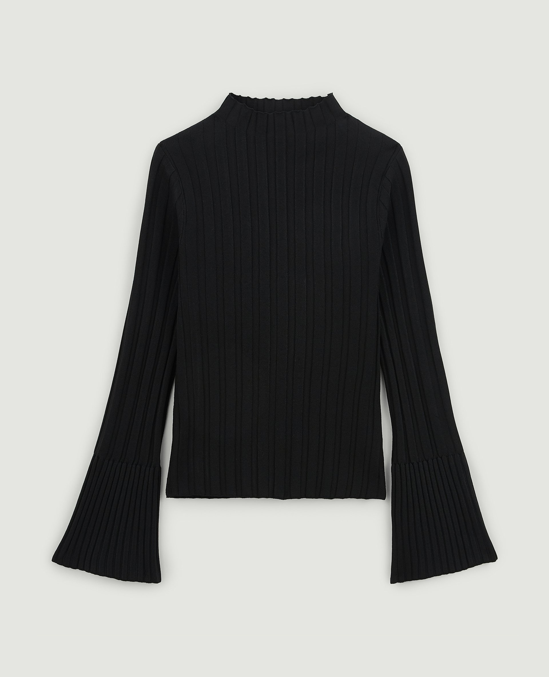Pull fin en maille côtelée noir - Pimkie