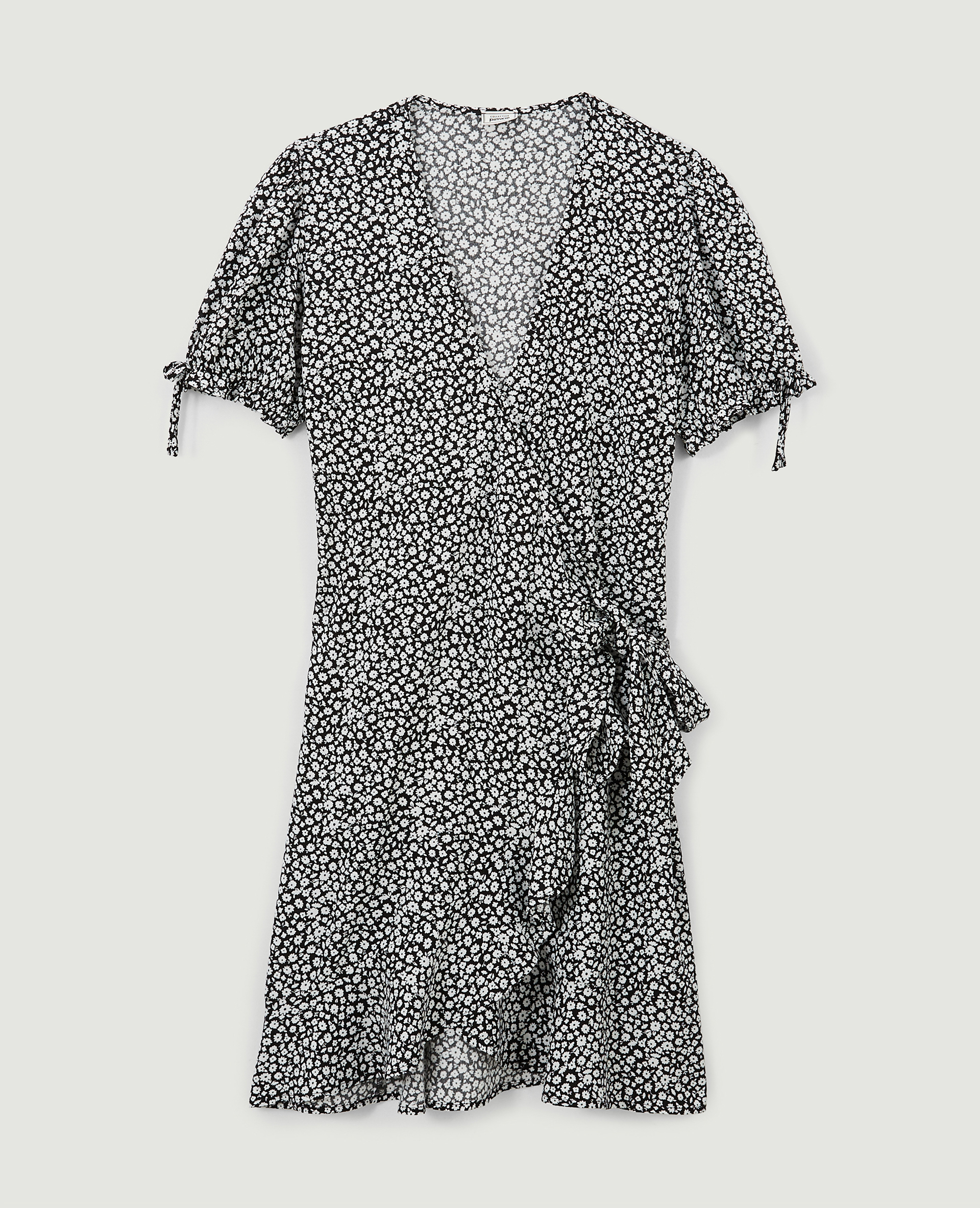 Robe courte cache-cœur noir - Pimkie