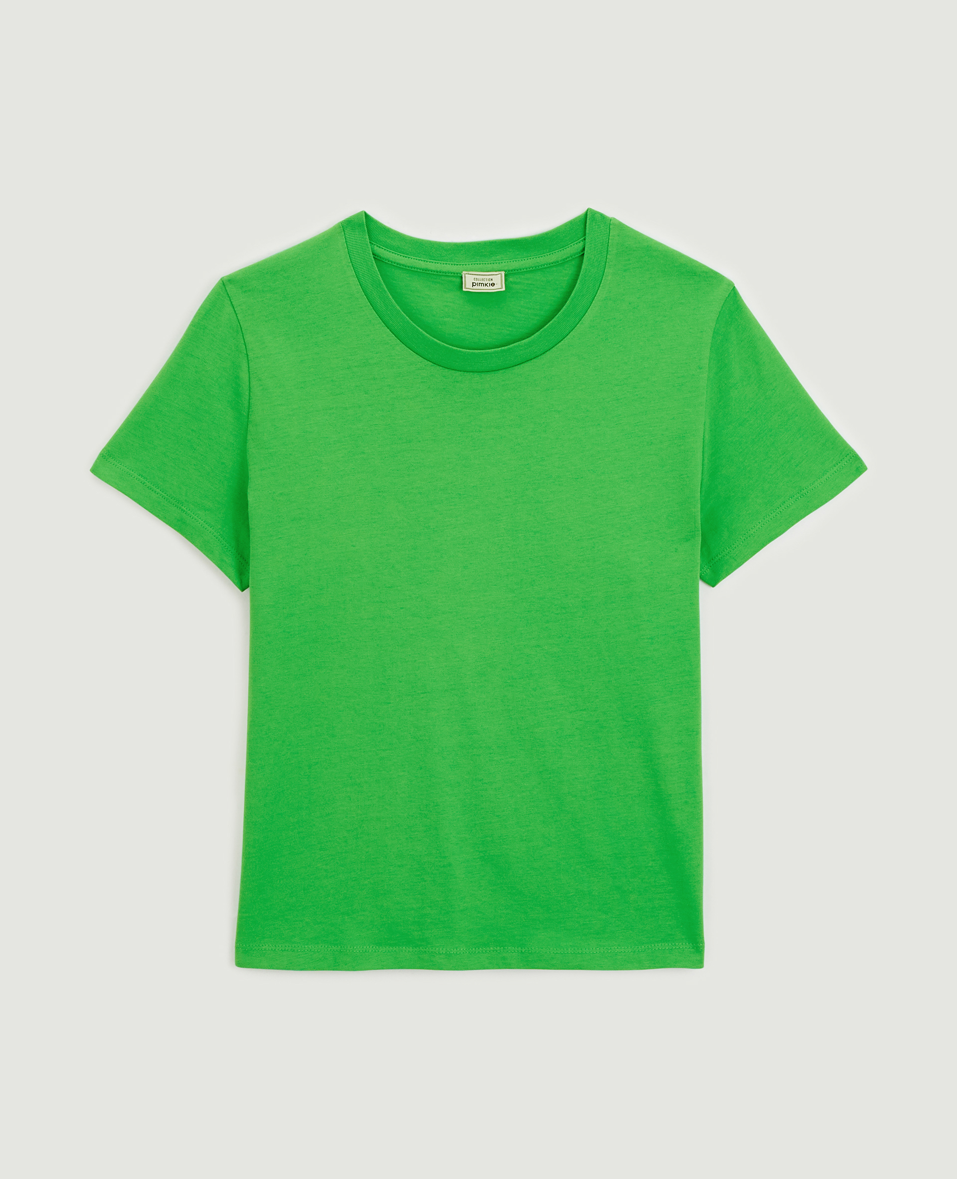 T-shirt basique col rond vert - Pimkie