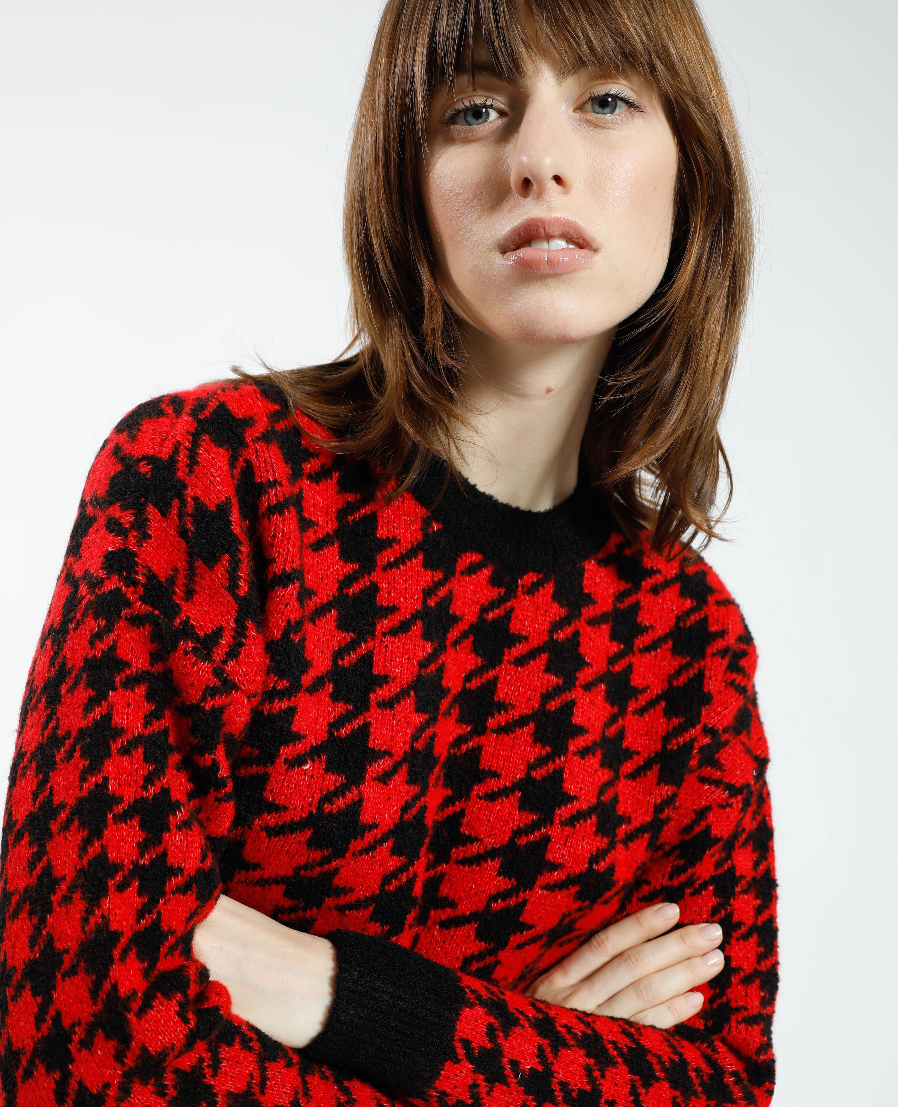 Pull motif pied de poule online