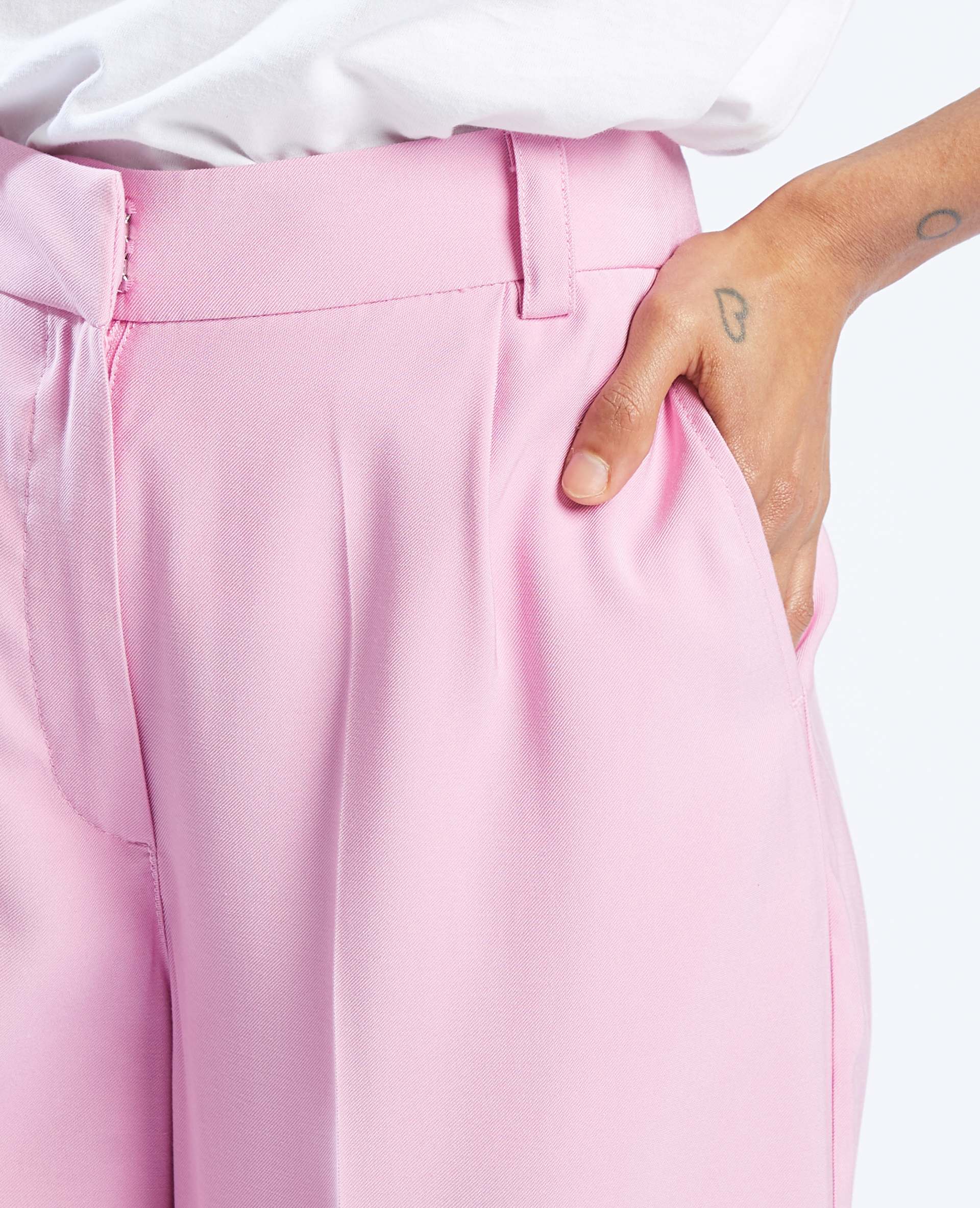 Pantalon wide leg SMALL rose - Pimkie