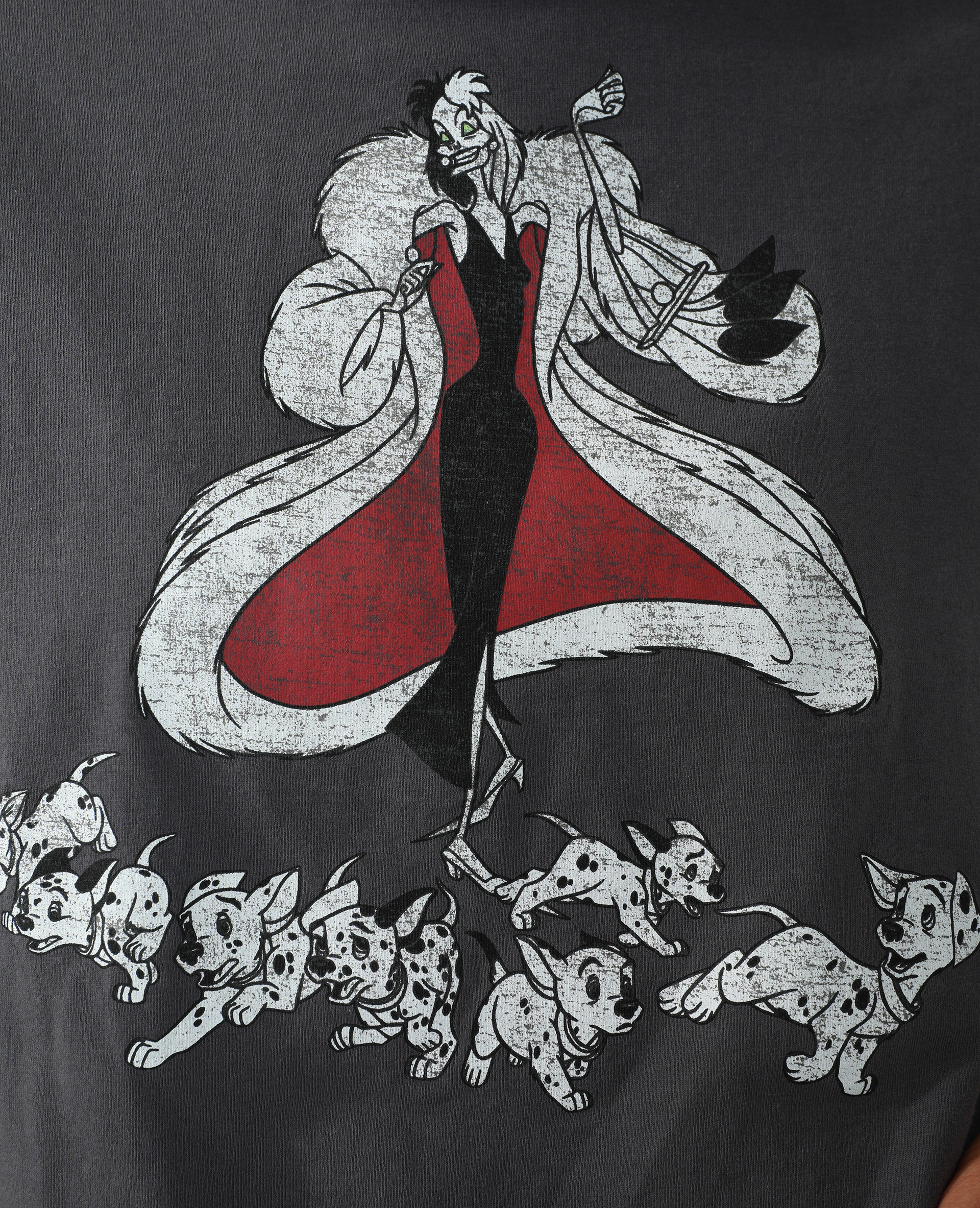 T-shirt cropped Cruella noir - Pimkie