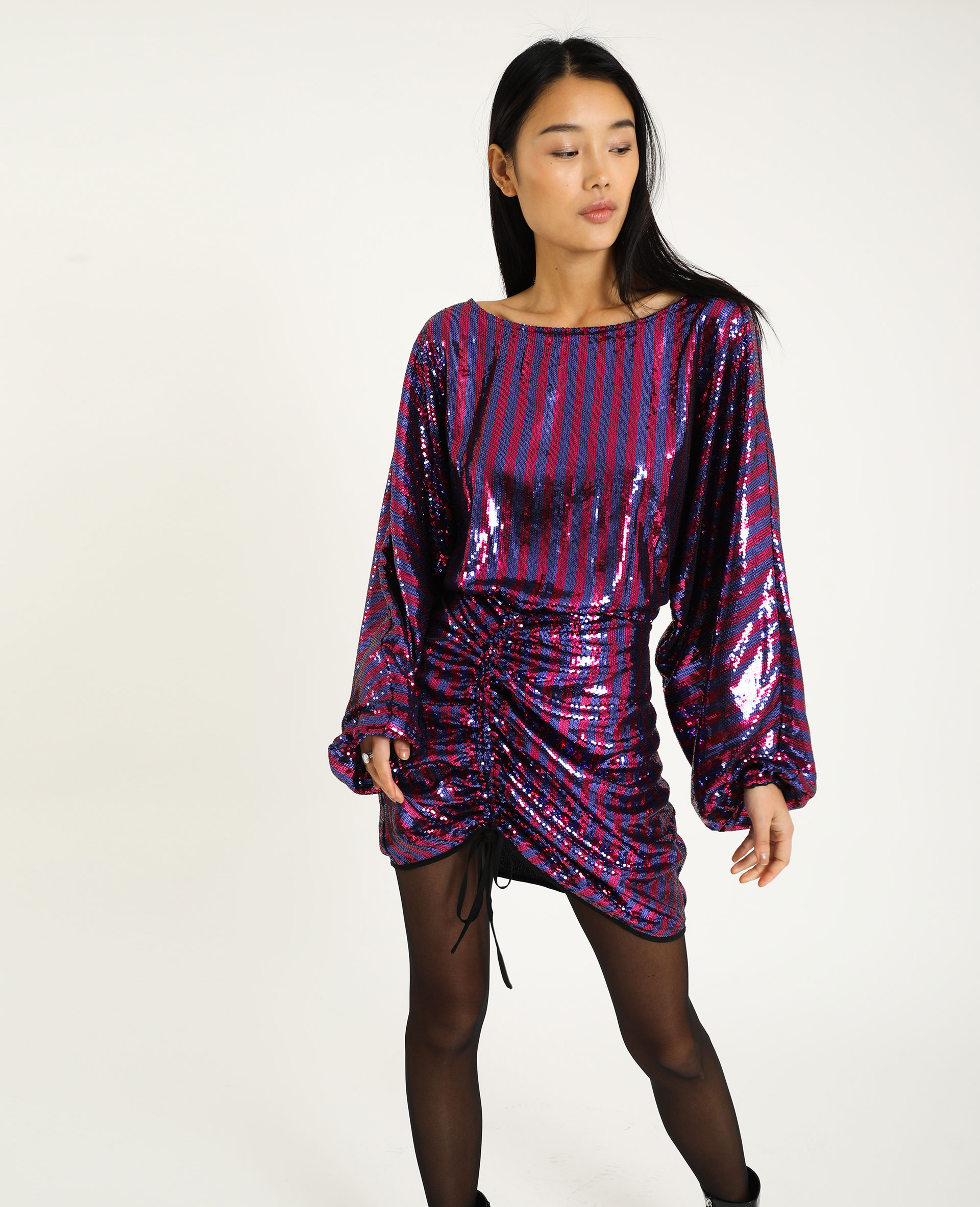 robe a sequin rose