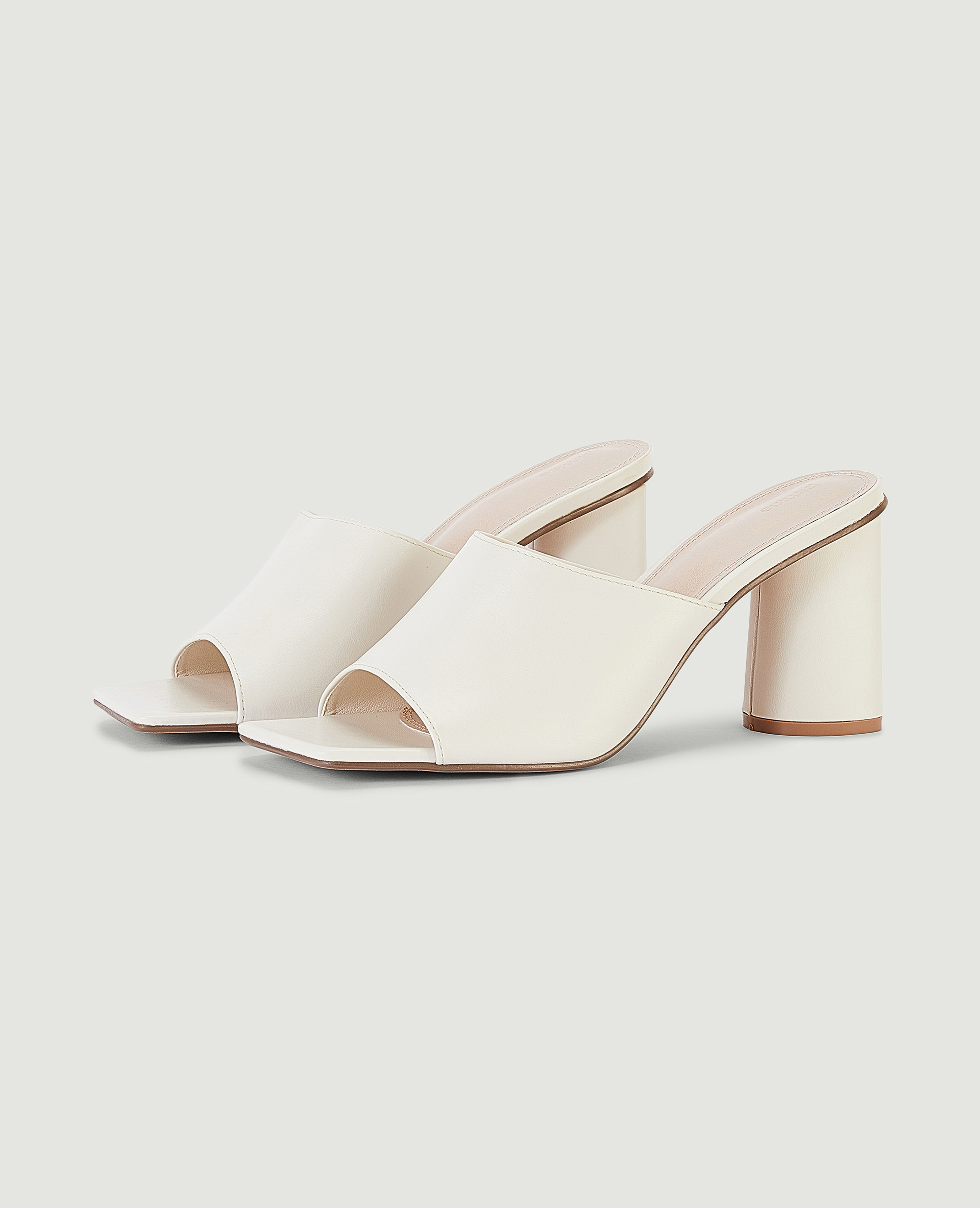 Mules à talon blanc - Pimkie