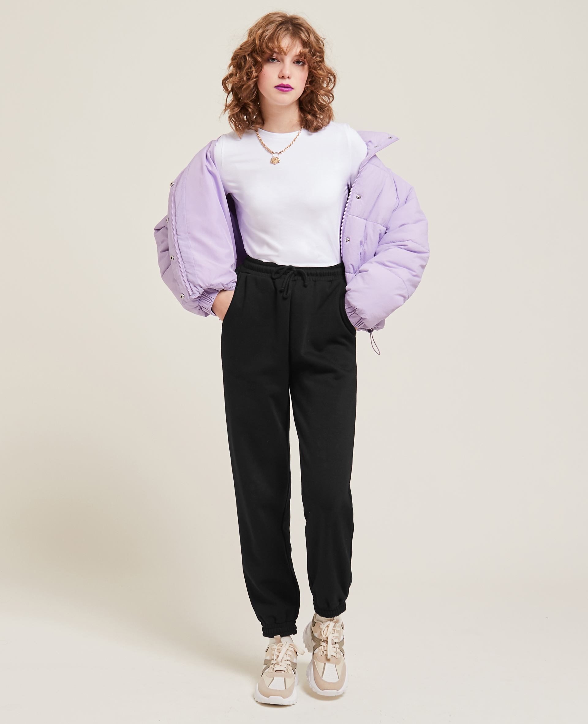 Pantalon de jogging en molleton noir - Pimkie