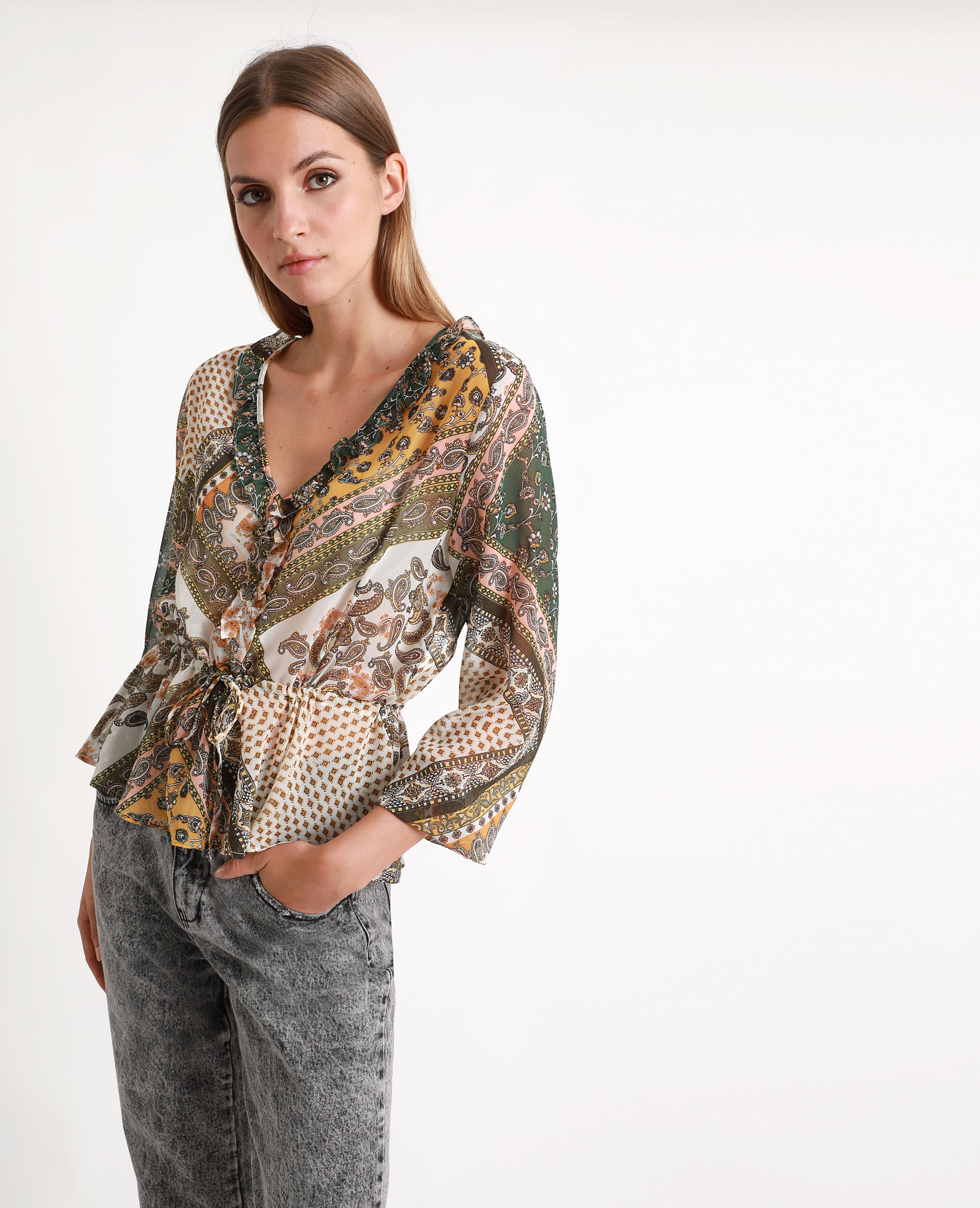 Blouse on sale motif cachemire