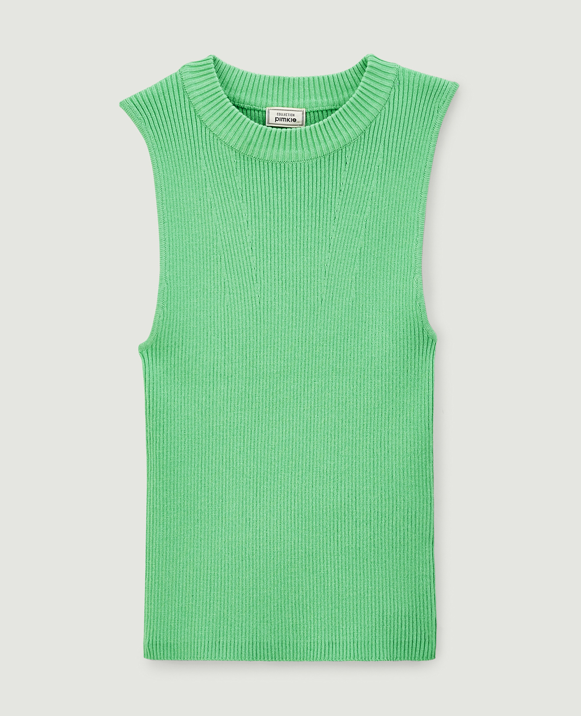 Top en maille sans manches vert olive - Pimkie