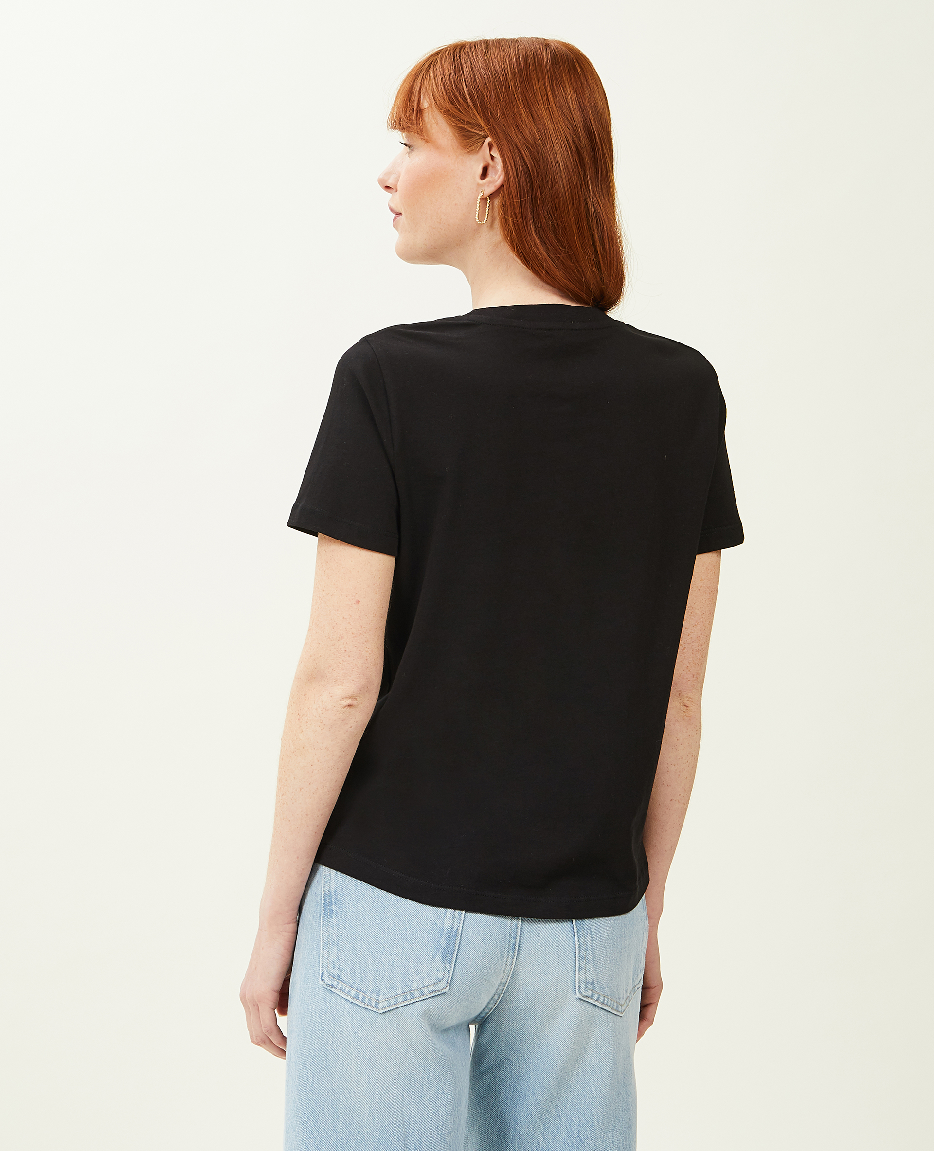 T-shirt basique col rond noir - Pimkie