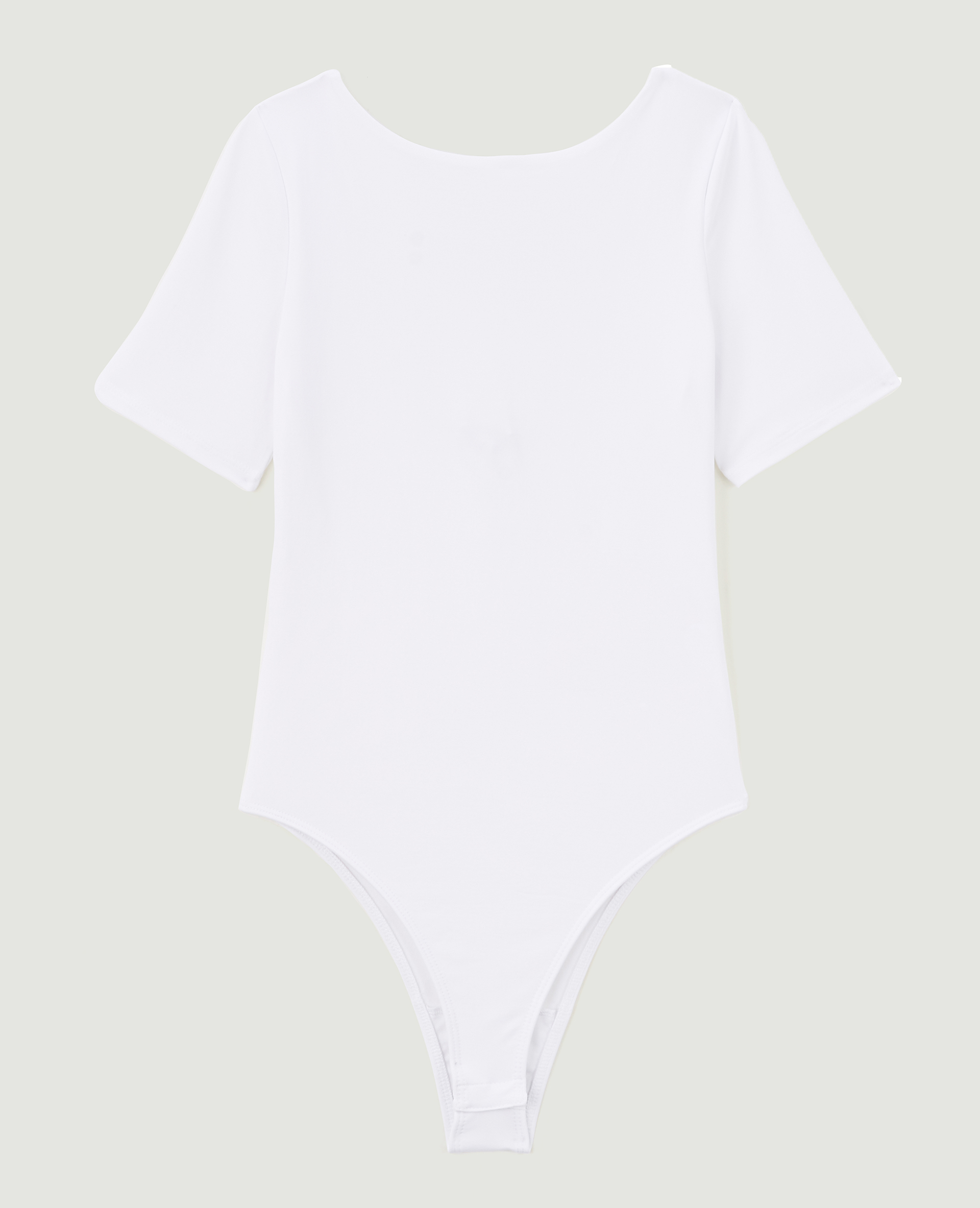 Body manches courtes décolleté dos blanc - Pimkie