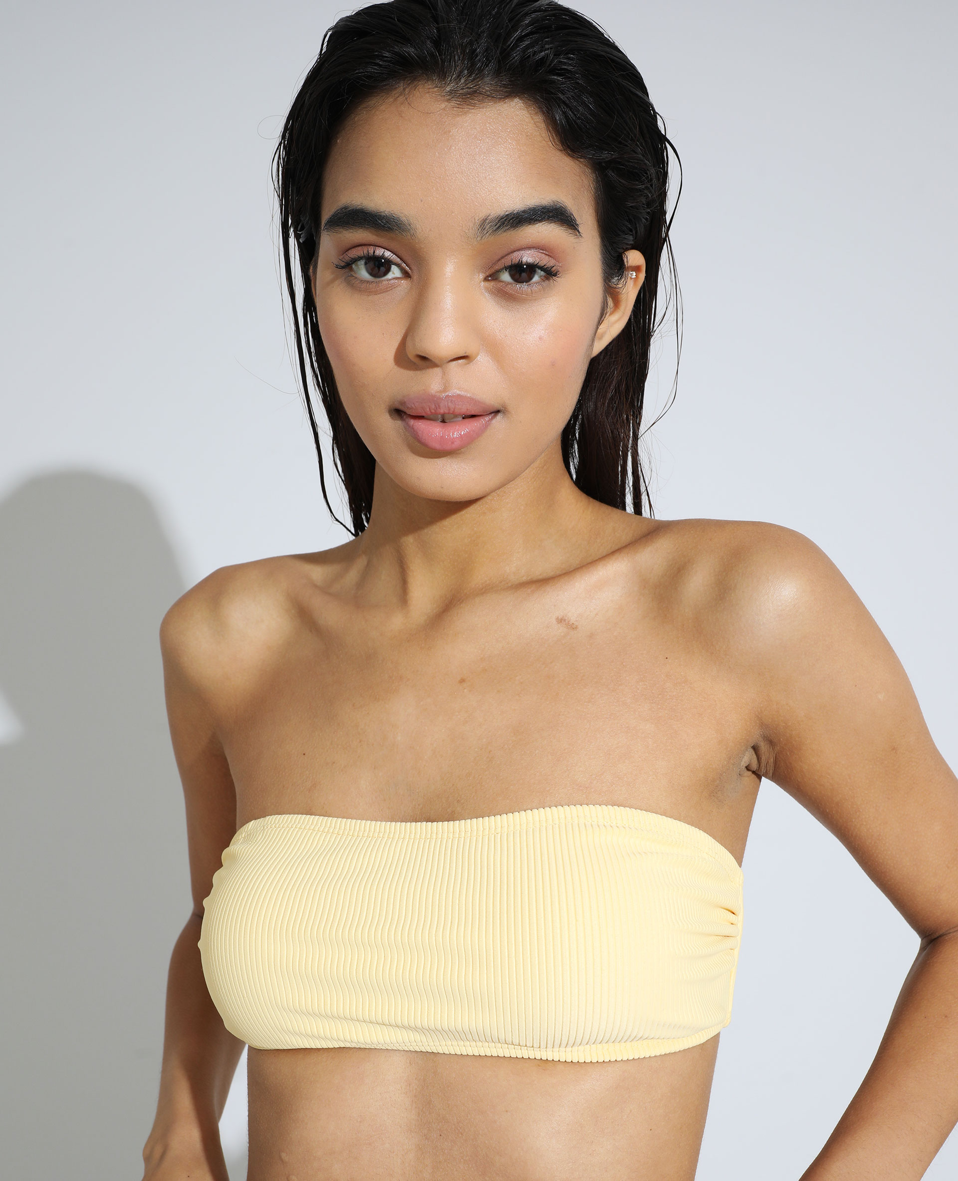 Maillot bandeau online jaune