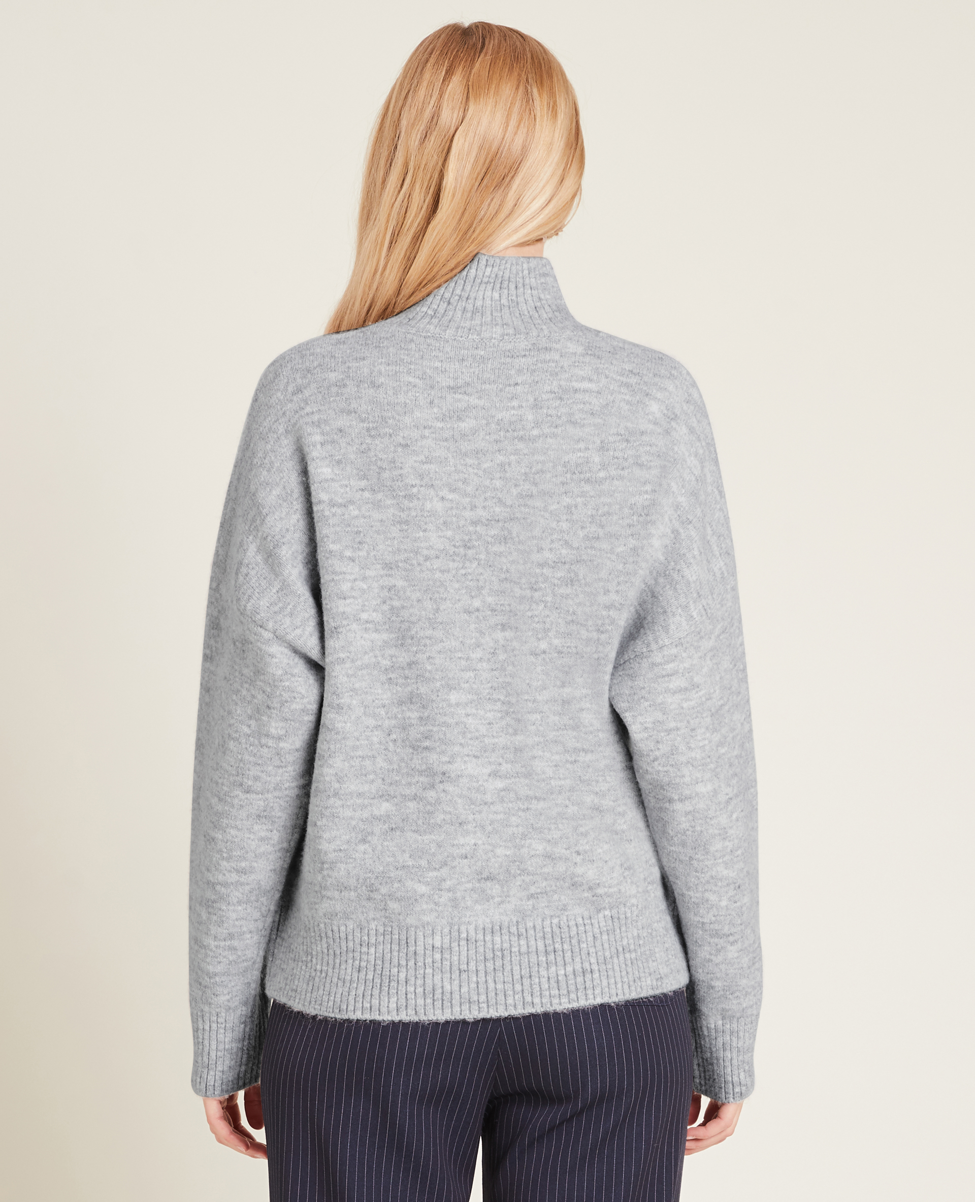 Pull col montant gris - Pimkie
