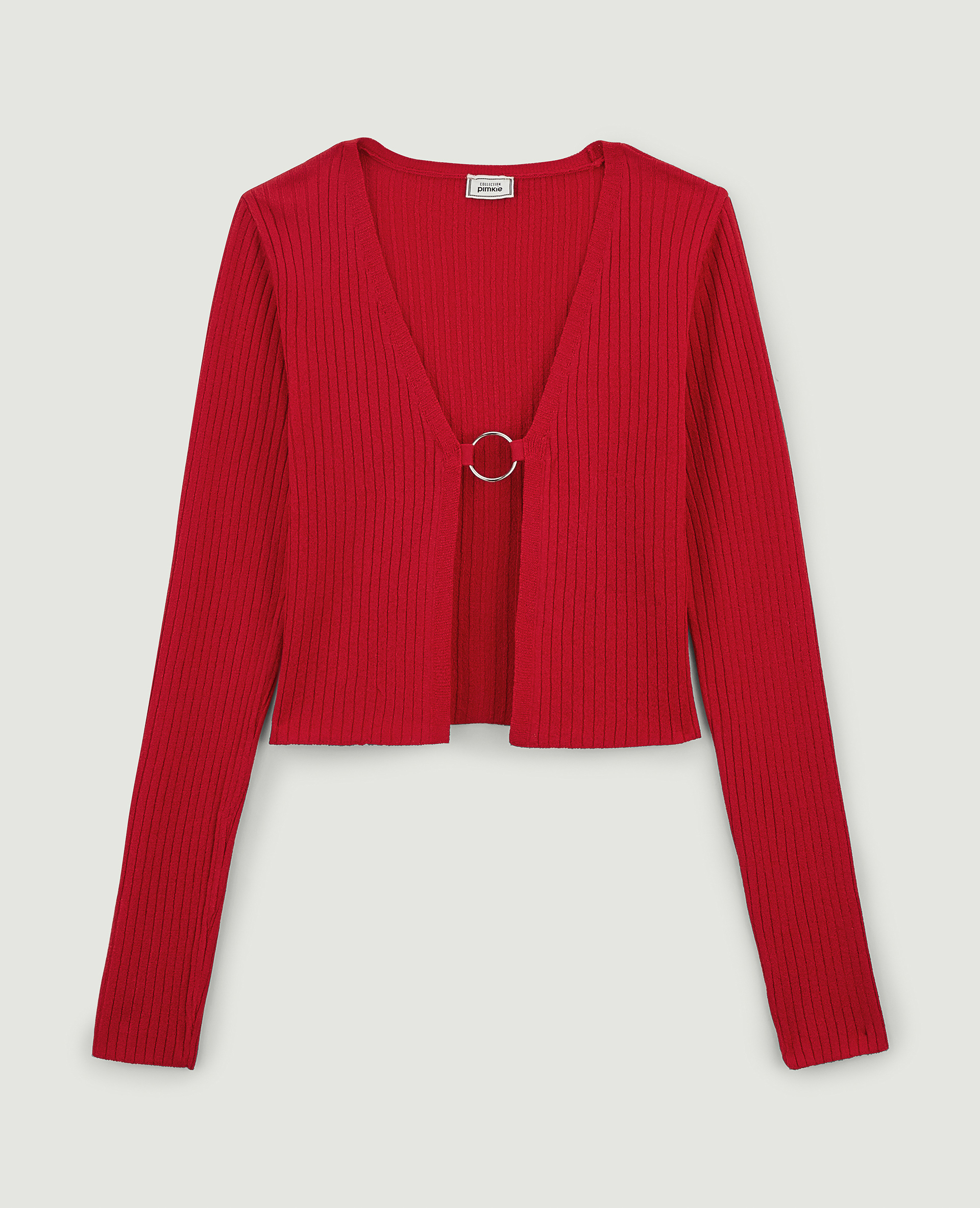 gilet court femme rouge