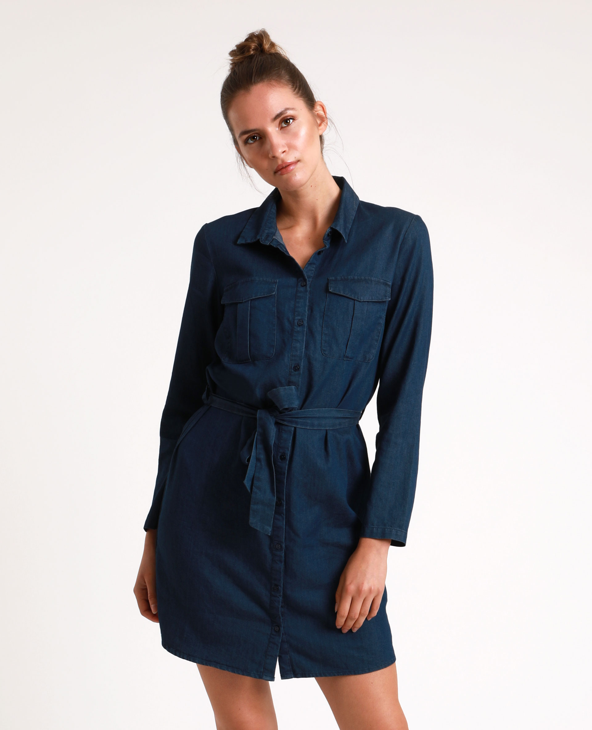 Robe chemise en jean Pimkie