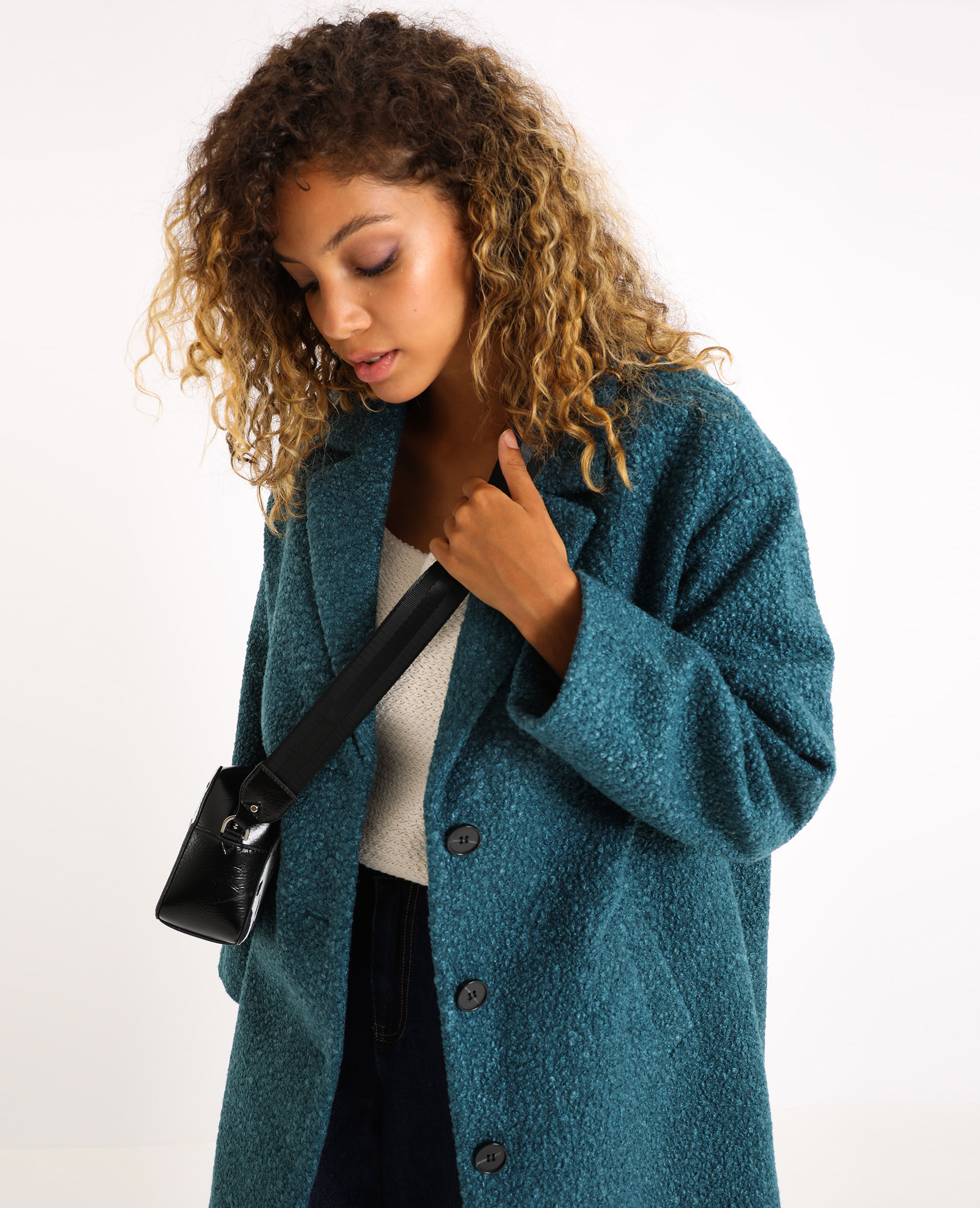 Manteau bleu canard online