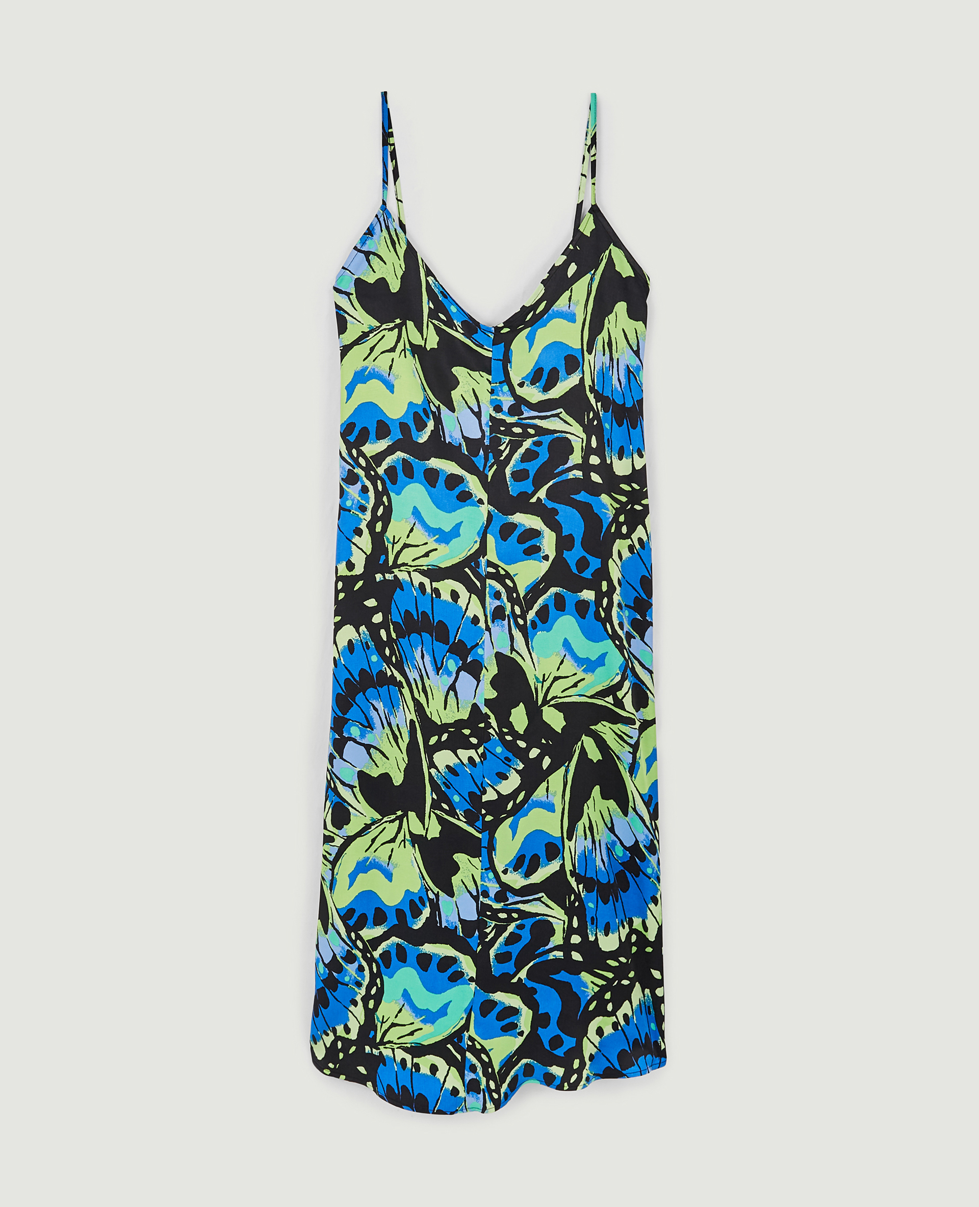 Robe dos-nu avec liens à nouer noir - Pimkie