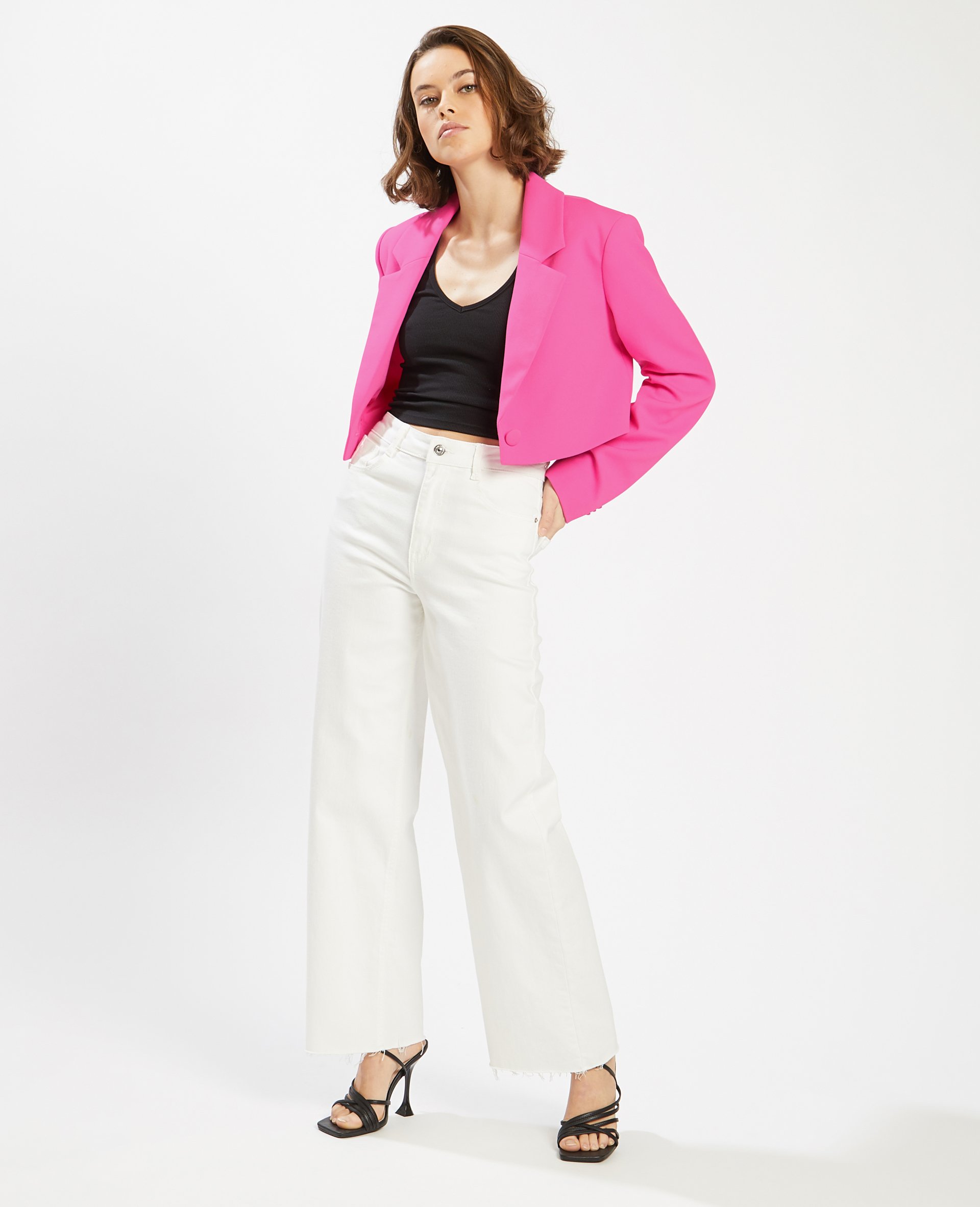 Veste blazer cropped