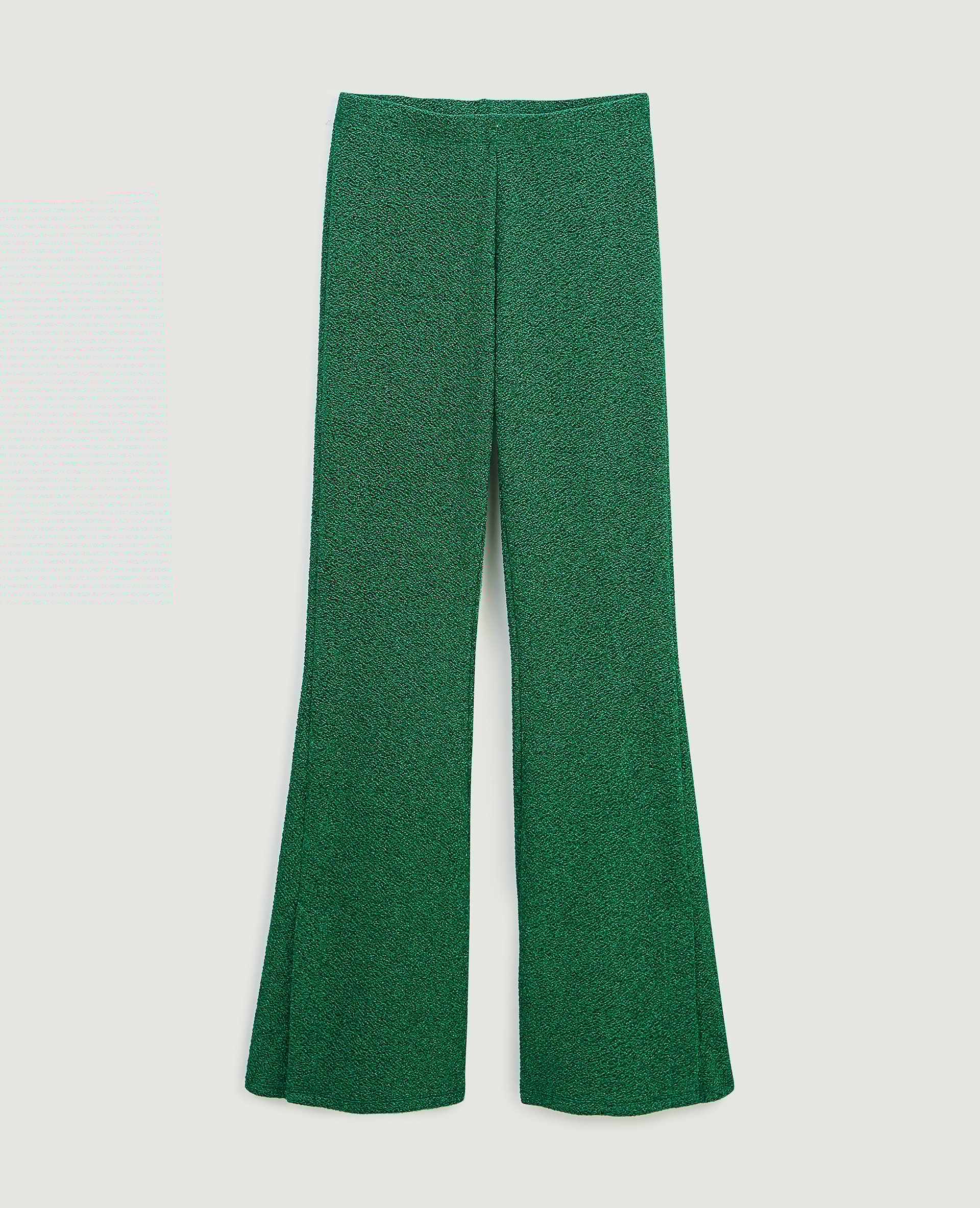 Pantalon flare maille lurex vert - Pimkie