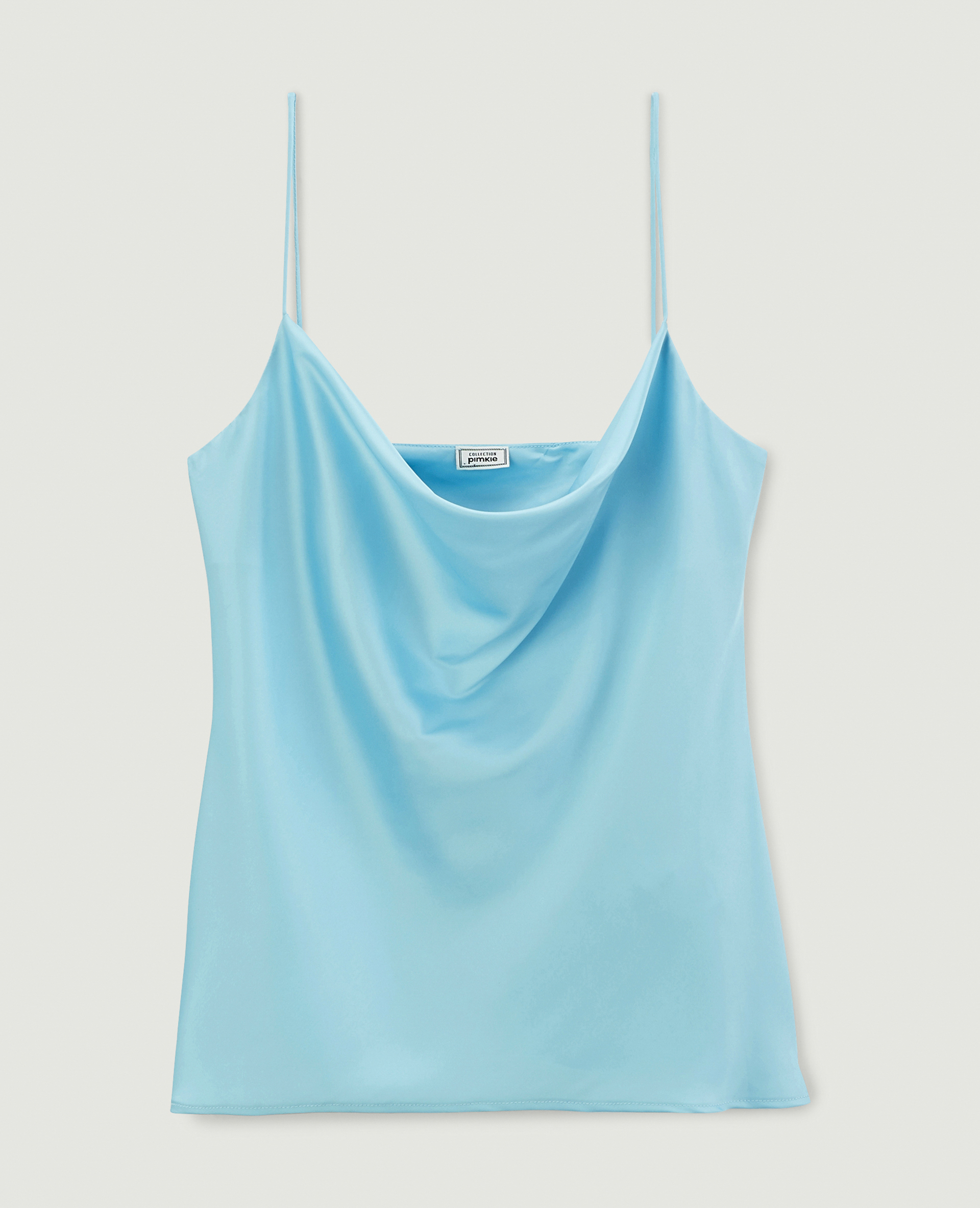 Top satiné à bretelles bleu - Pimkie