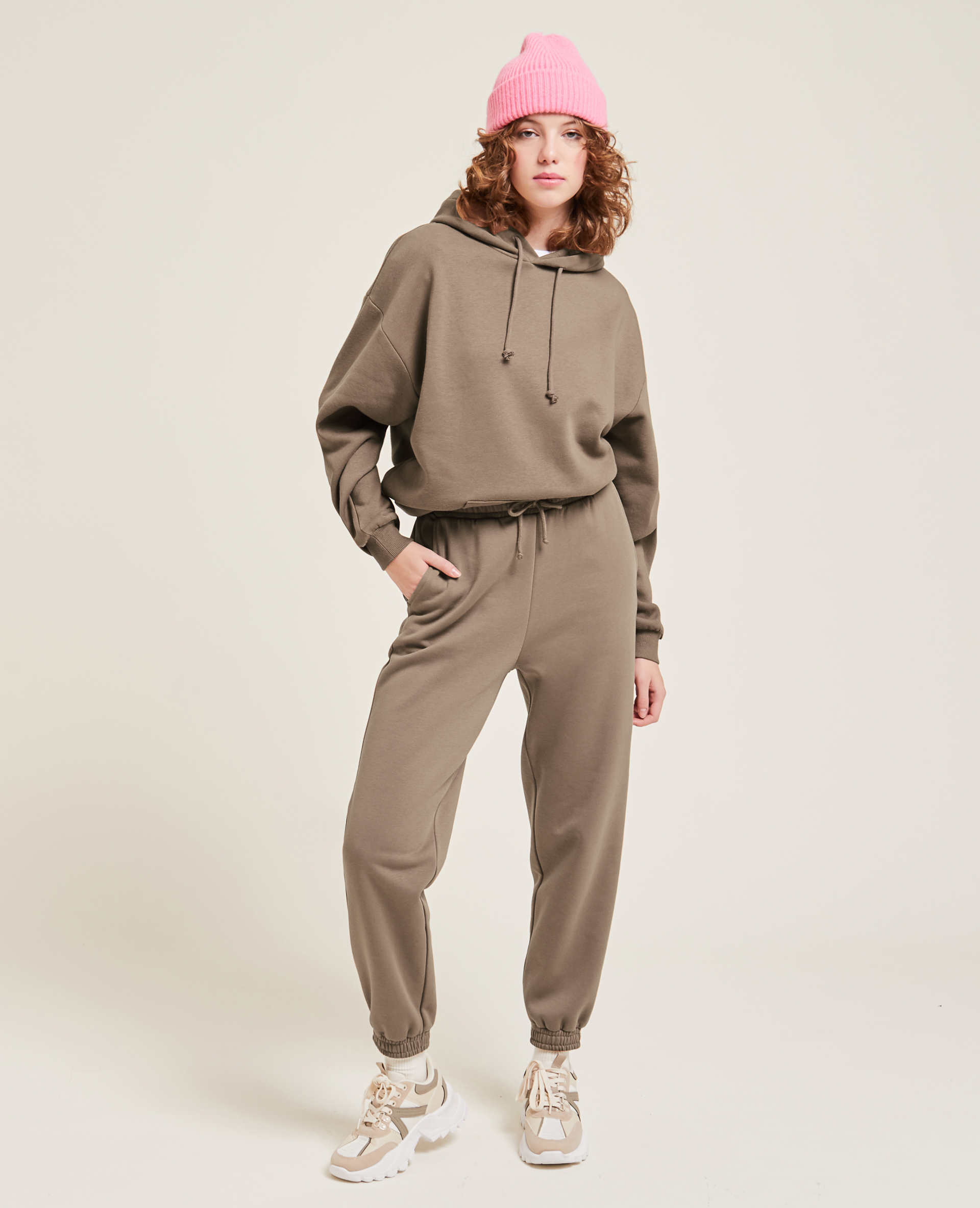 Pantalon de jogging en molleton marron - Pimkie