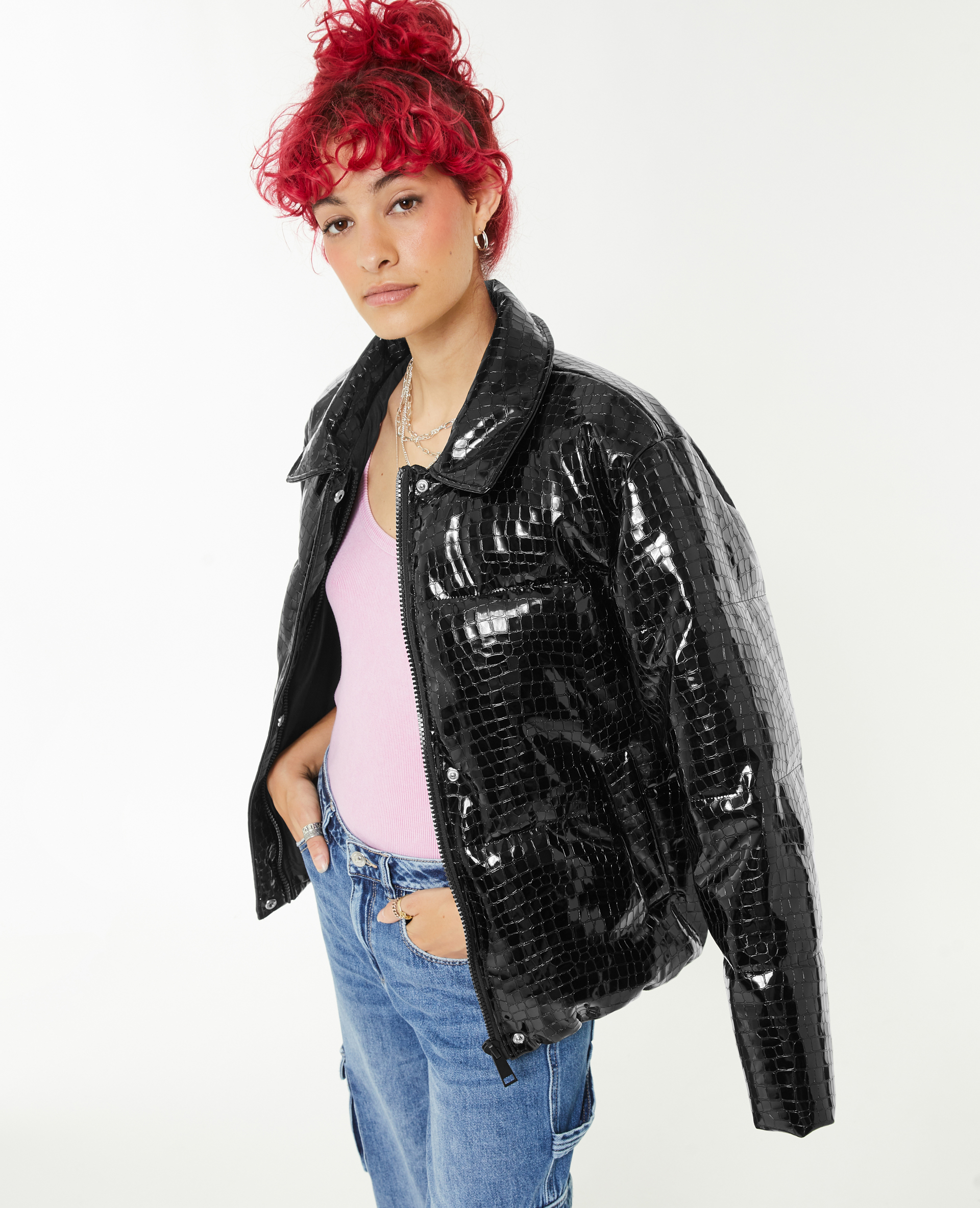 Doudoune femme vinyle hot sale