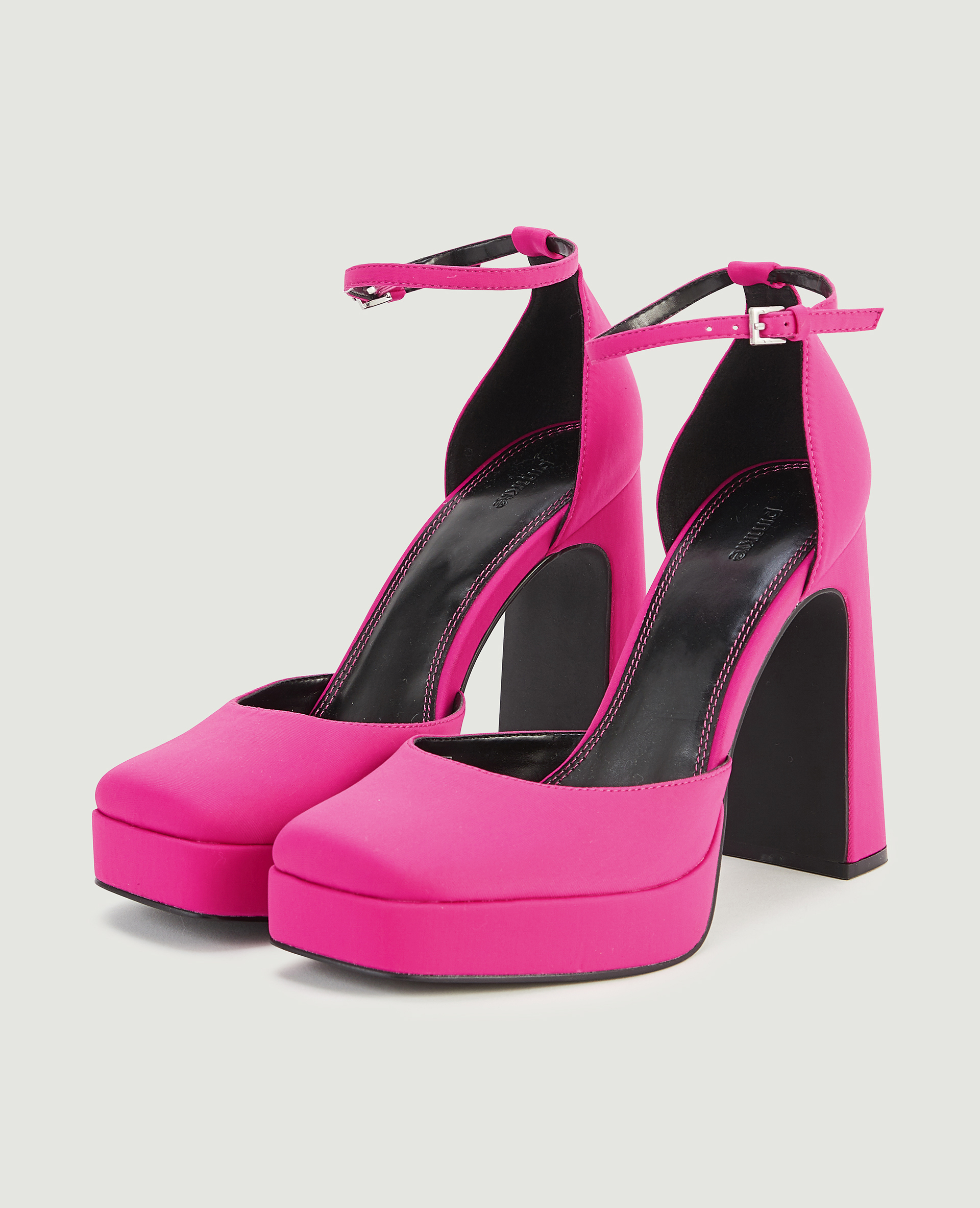 Babies à talons compensés rose fuchsia - Pimkie
