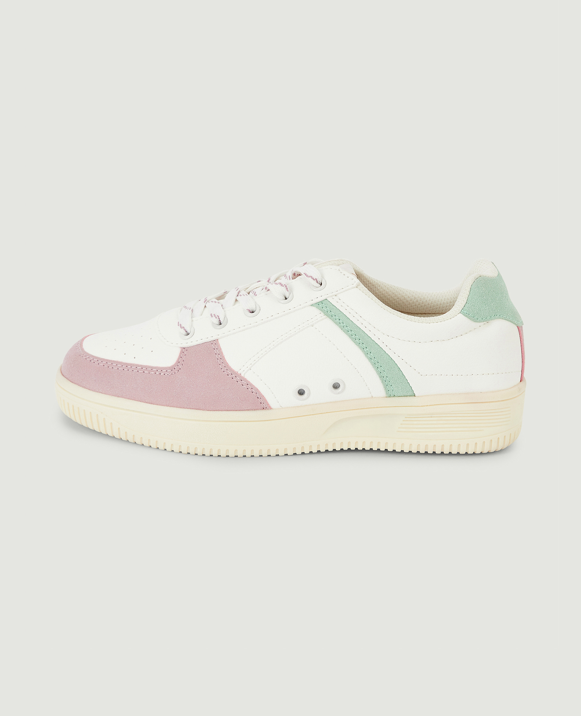 Sneakers bi-matière lilas - Pimkie