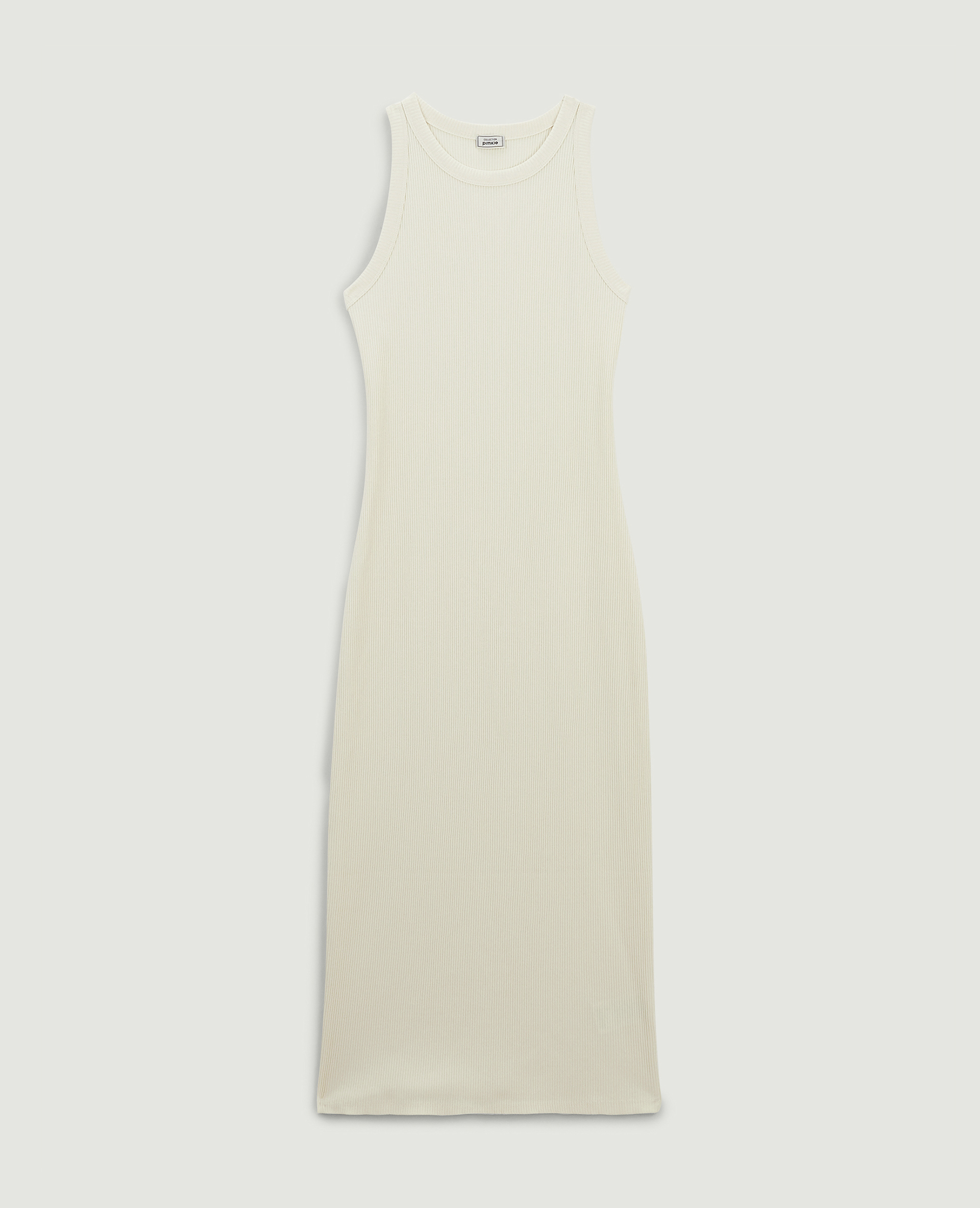 Robe débardeur maille côtelée écru - Pimkie