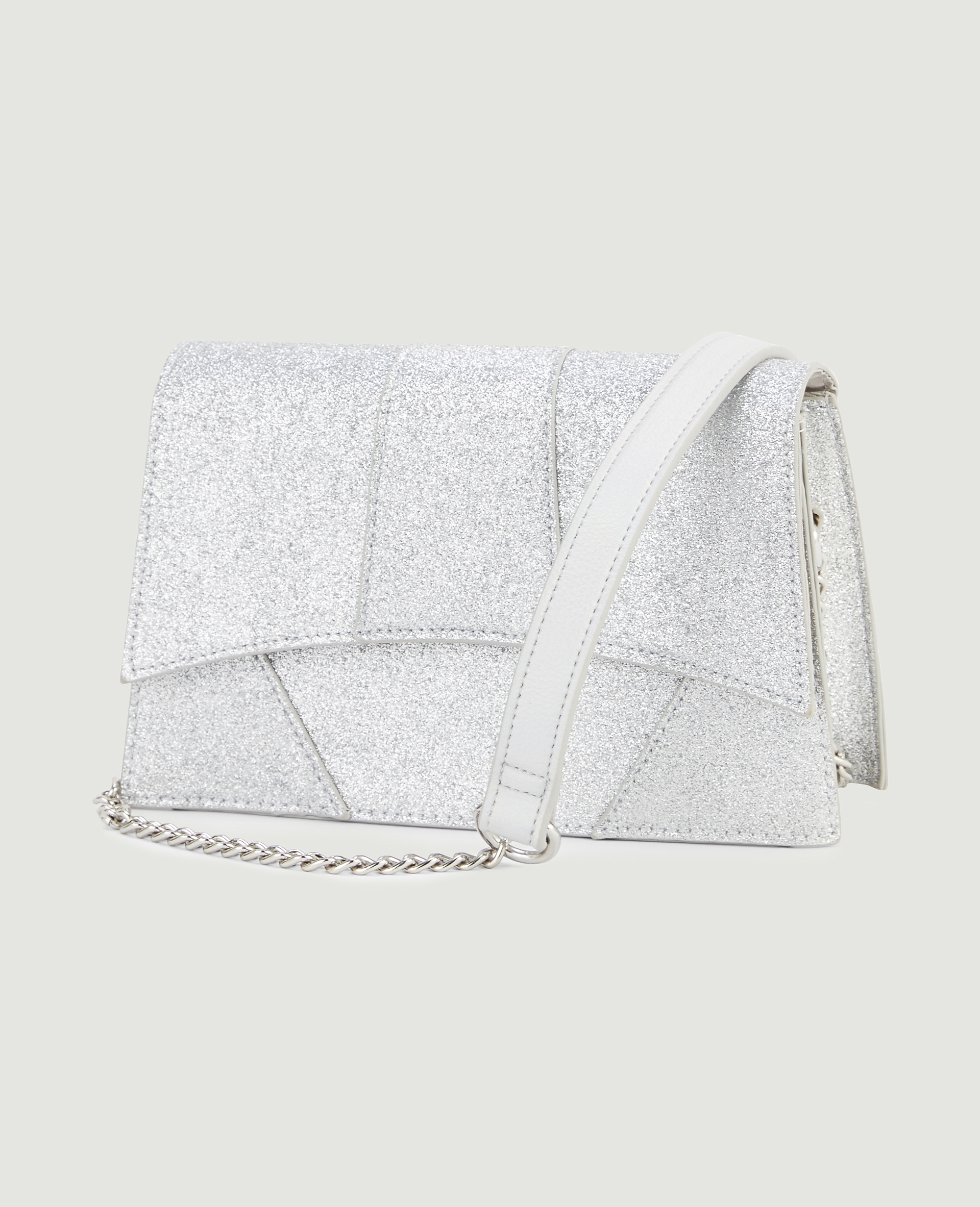 Sac boxy pailleté argenté - Pimkie