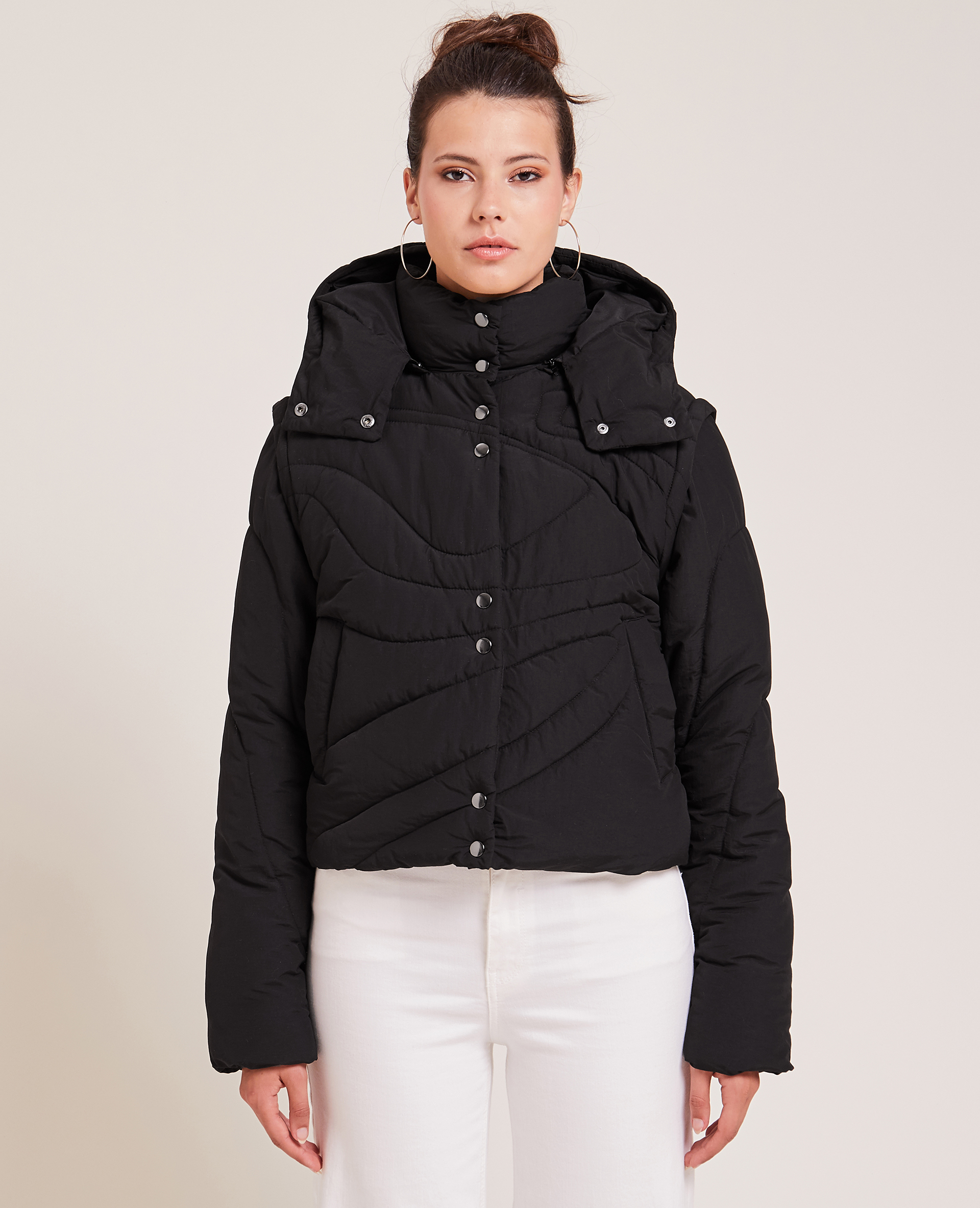 Doudoune matelassage wavy noir - Pimkie