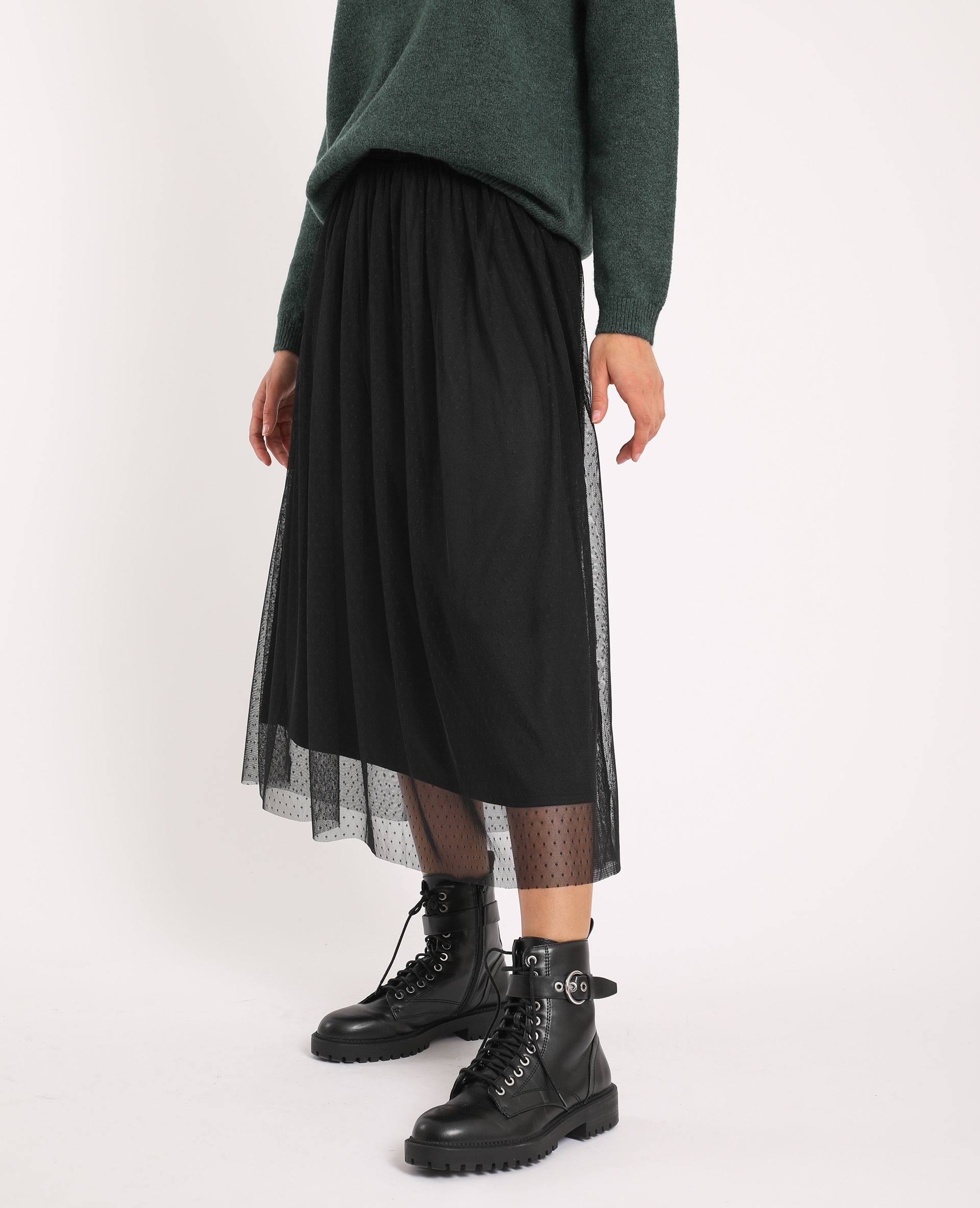 Jupe plumetis on sale