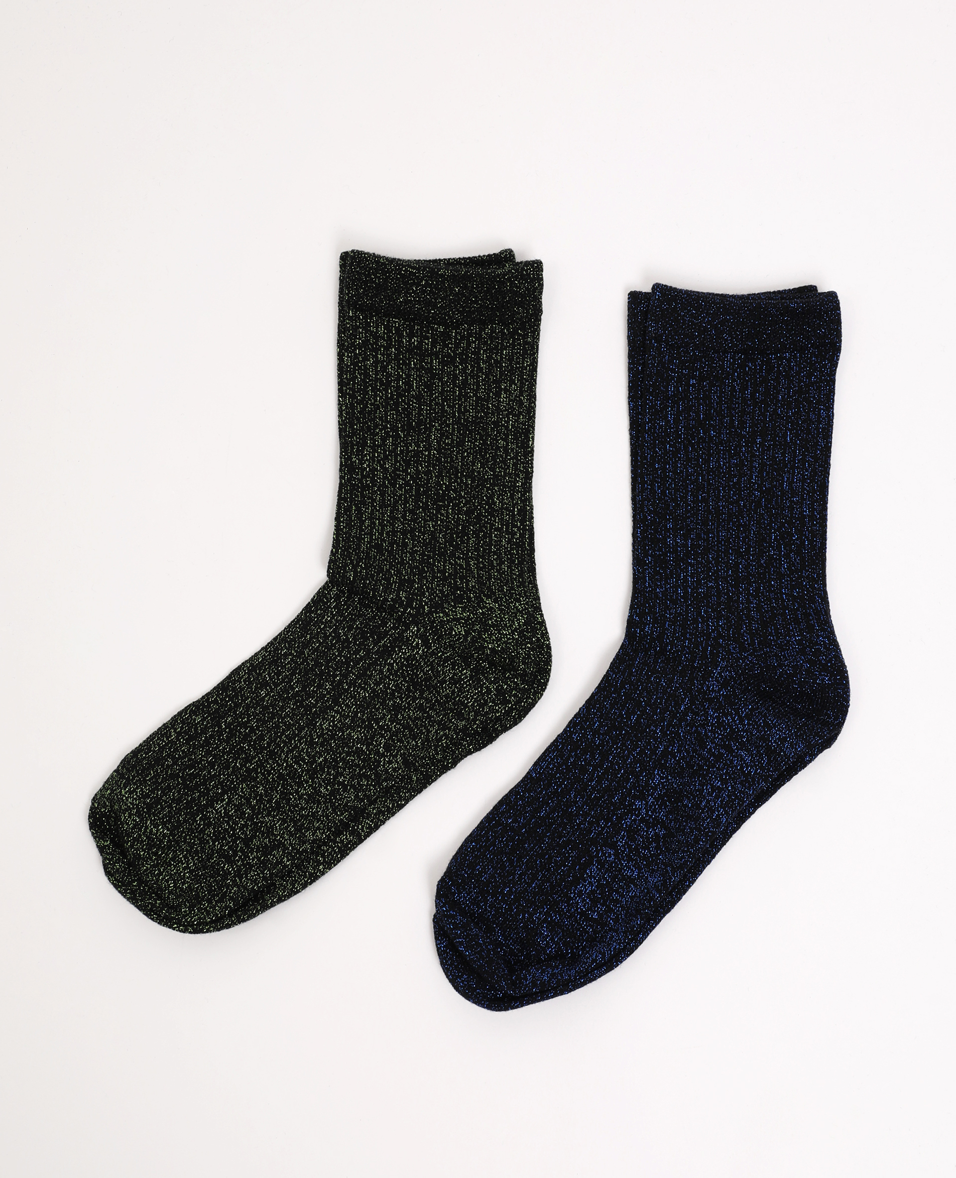 Lot de 2 paires de chaussettes paillettes Pimkie