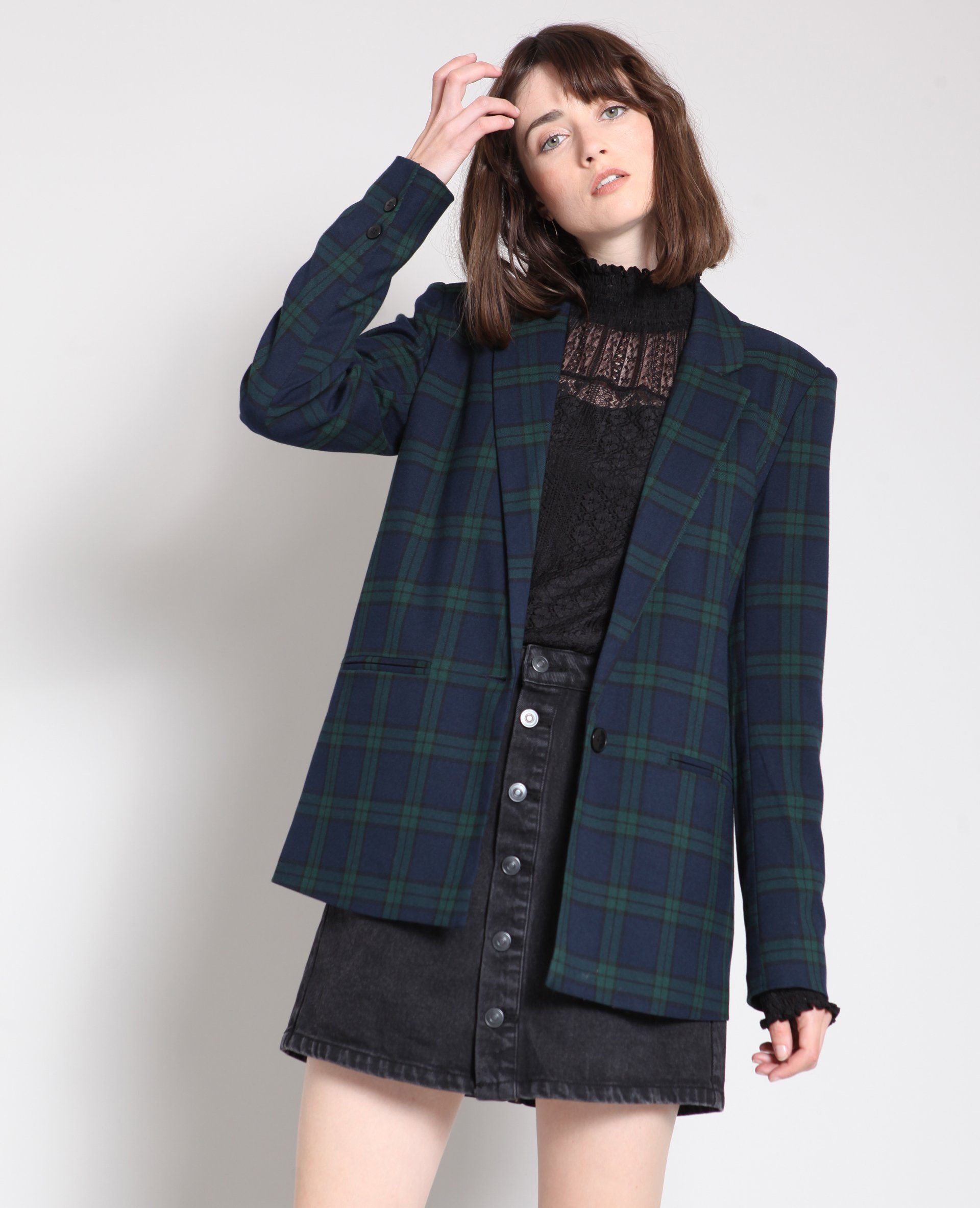 Ensemble jupe blazer carreaux online