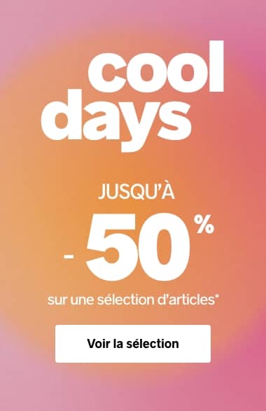 Cool days jusqu'à -50% sur une sélection d'articles  - Pimkie