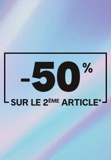  -50% sur le deuxième articles - Pimkie