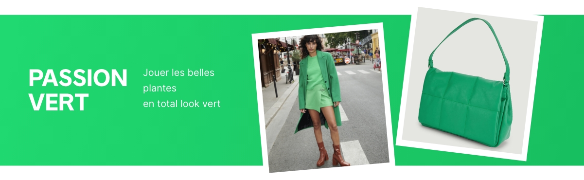 Jouer les belles plantes en total look vert